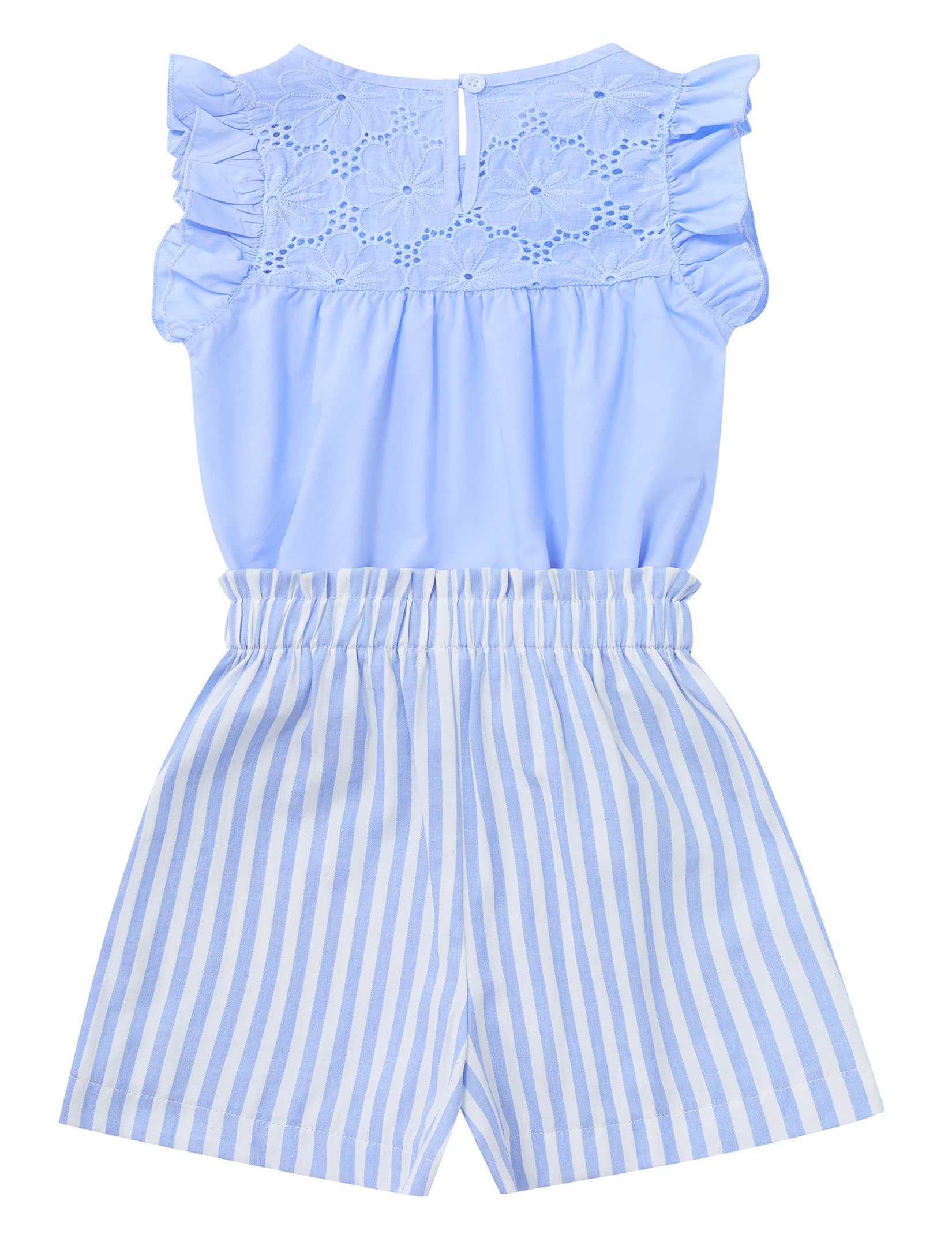 Girls Summer 2-Piece Outfit Set - Cute Short Sleeve T-Shirt & Comfortable Shorts | Perfect for Playdates, Beach Trips & Summer Adventures