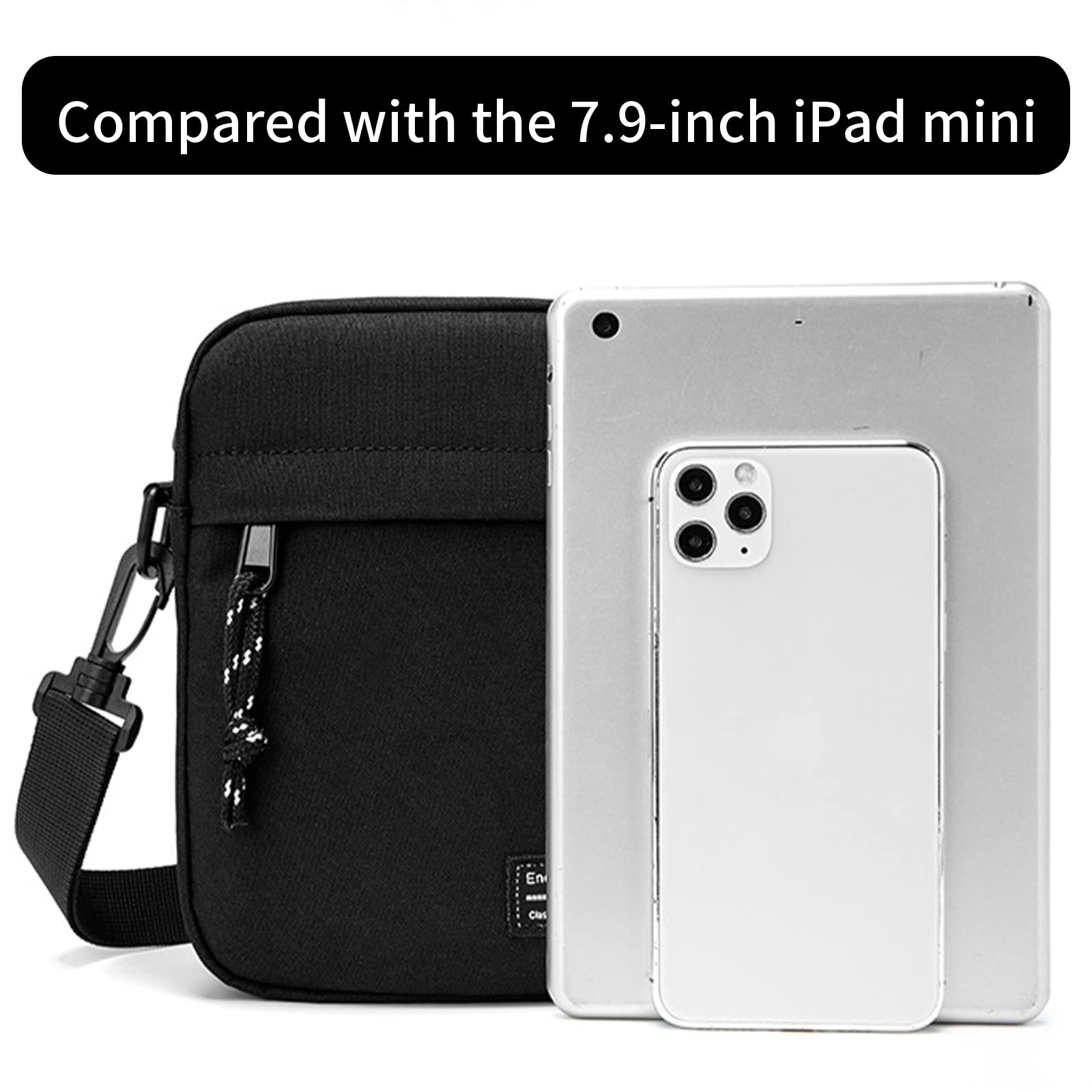 Waterproof Mini Crossbody Shoulder Bag for Men & Women - Lightweight Messenger Satchel for Work, Travel & Everyday Use