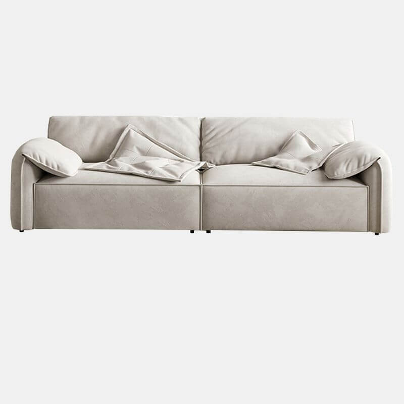 Water Resistant Light Gray Solid Color Sofa Set - 6/5/4 Seater with Pillows for Living Room, Lounge & Family Gatherings