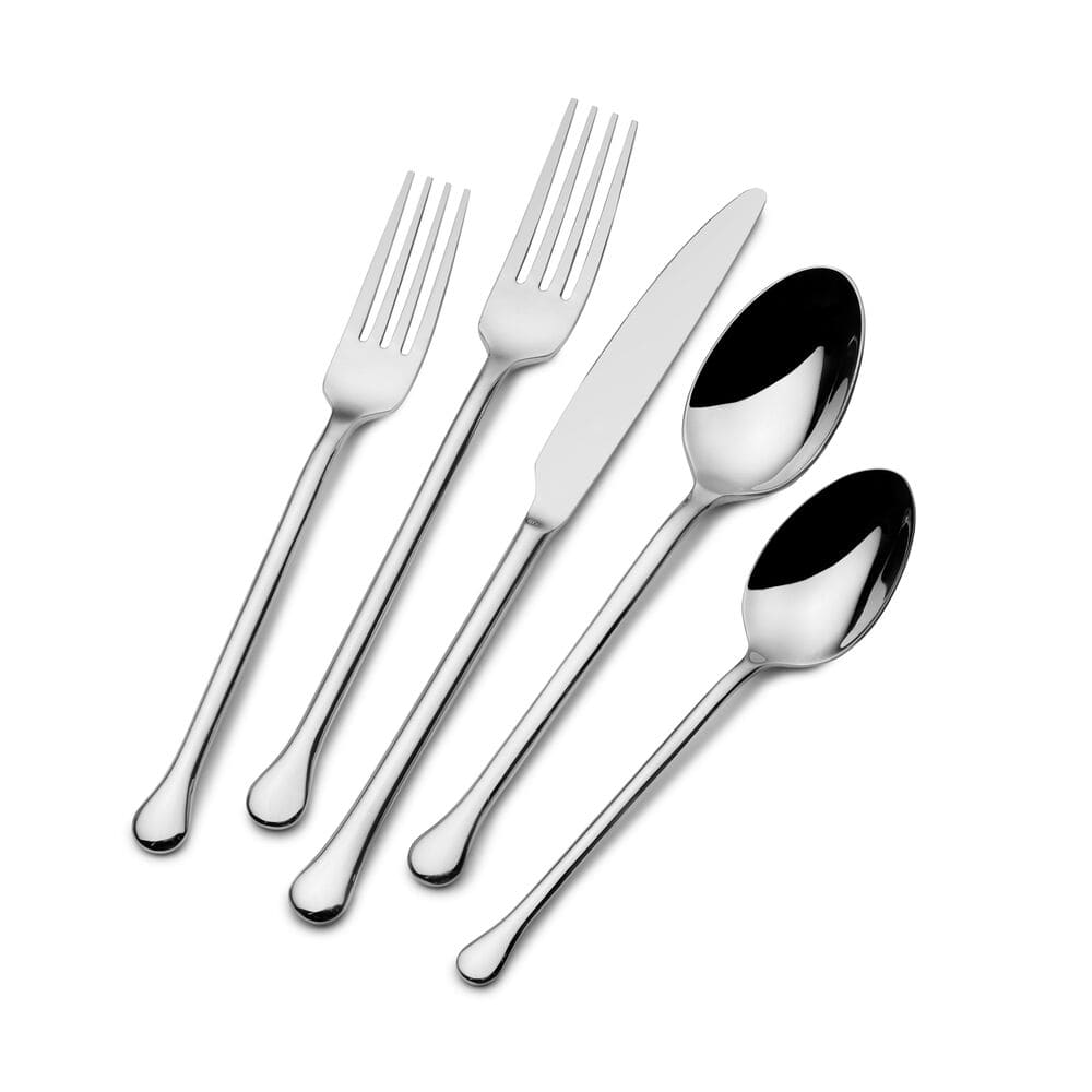 Geneva Forged 20-Piece Stainless Steel Flatware Set - Service for 4 - Elegant Dinnerware for Formal Dining, Wedding Gifts & Home Entertaining