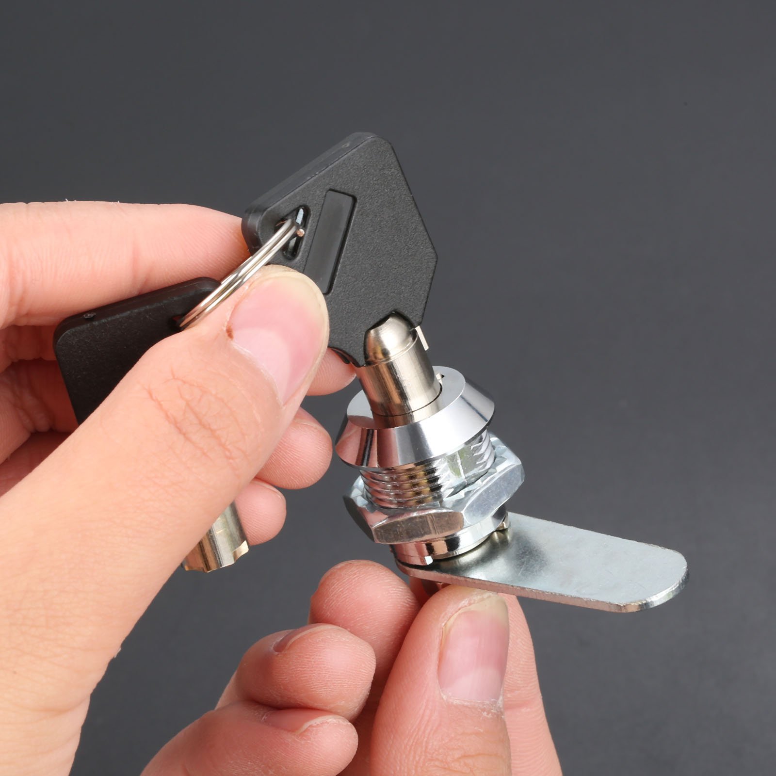16mm Zinc Alloy Drawer Tubular Lock with 2 Keys - Secure Cam Cylinder for Mailbox, Cabinet, Tool Box & Door Hardware (Ideal for Home, Office & Storage Security)