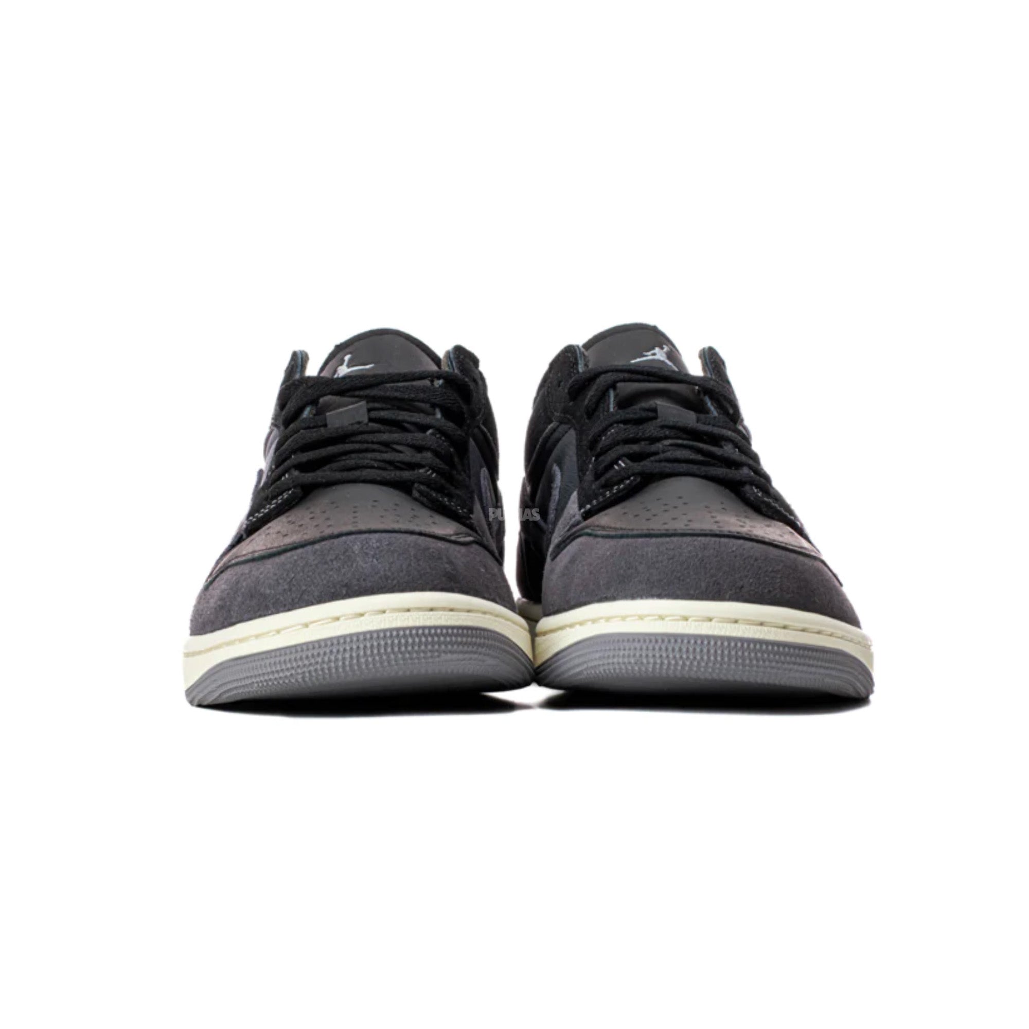 Air Jordan 1 Low Craft Inside Out 'Black' Sneakers (2022) - Men's Basketball Shoes for Casual Wear & Street Style Fashion
