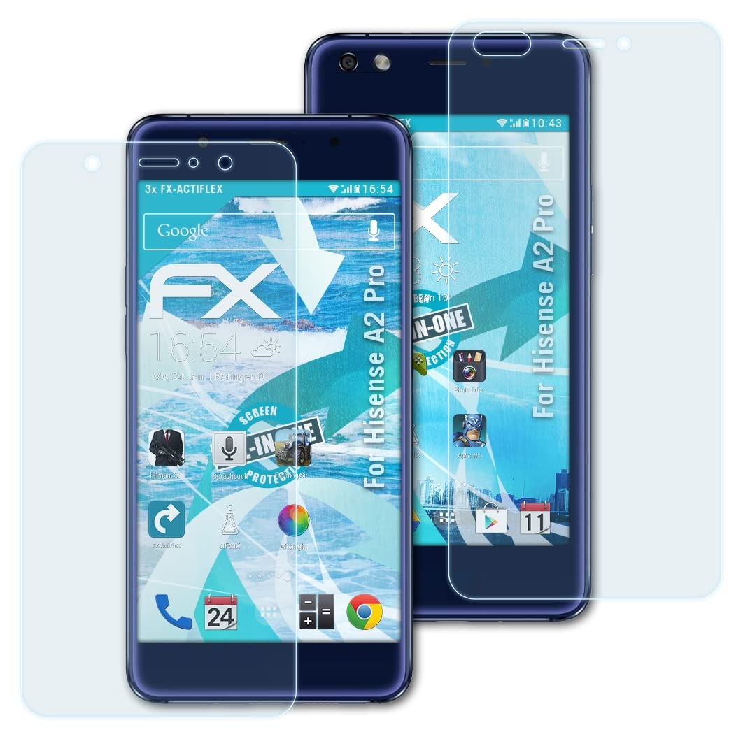 Hisense A2 Pro Screen Protector (3-Pack) - Ultra Clear Flexible FX Film - Anti-Scratch & Bubble-Free - Perfect for Smartphone Protection & Daily Use