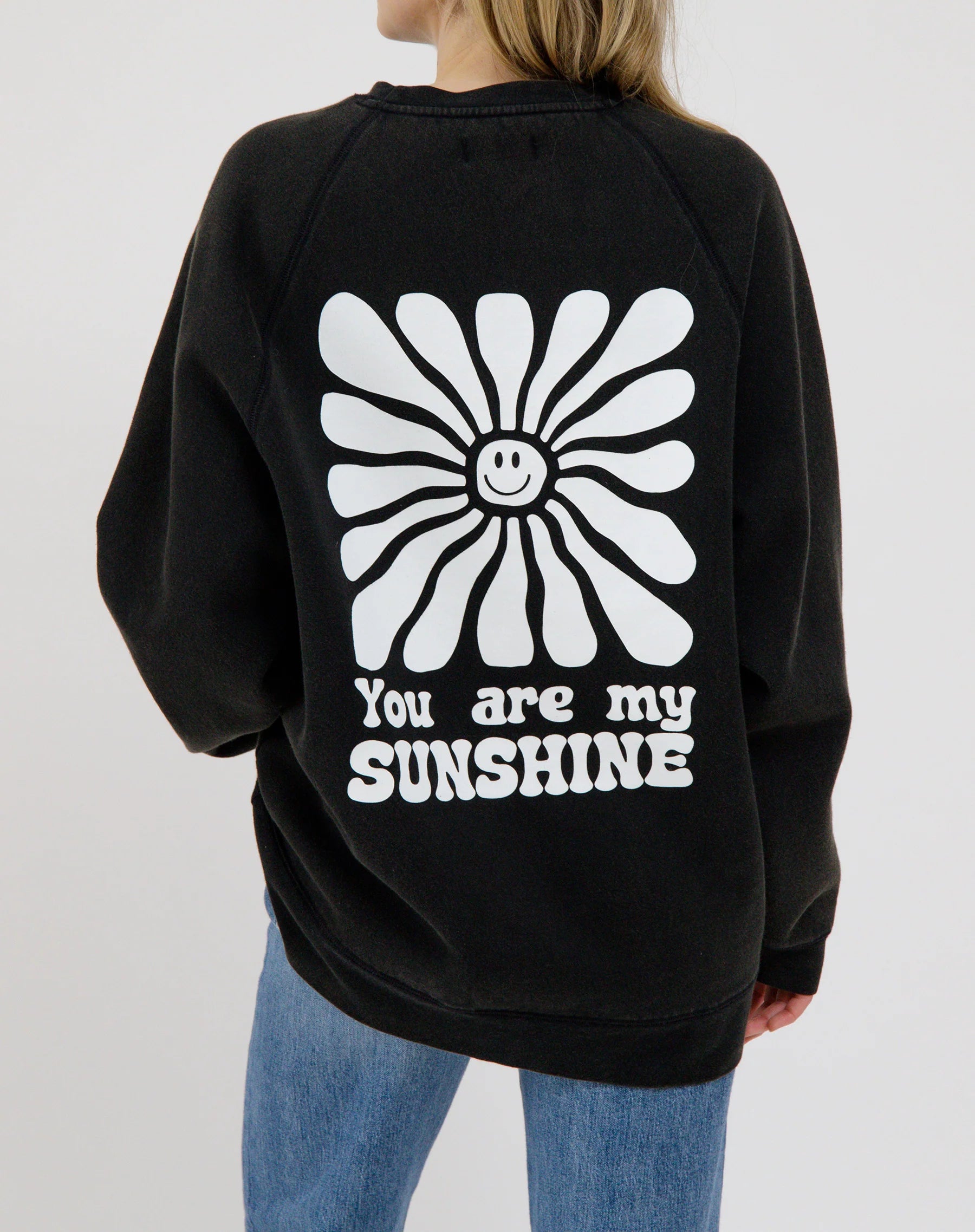 You Are My Sunshine Crewneck Sweatshirt - Brunette the Label | Cute & Comfortable Pullover for Women | Perfect for Casual Outfits, Lounging & Gifting