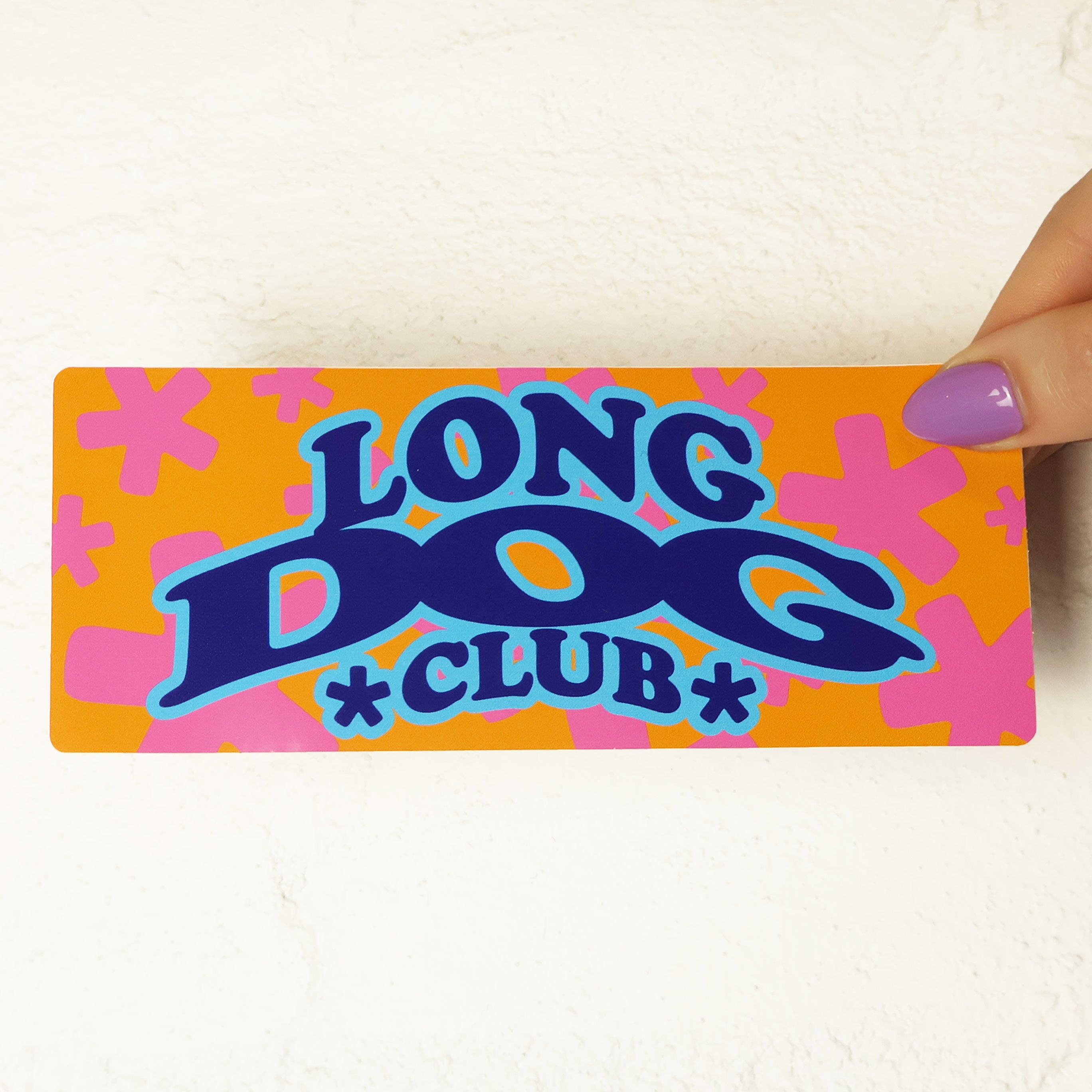 Long Dog Club Sticker - Cute Cartoon Dog Decals for Laptops, Water Bottles & Notebooks - Perfect for Pet Lovers & DIY Crafts