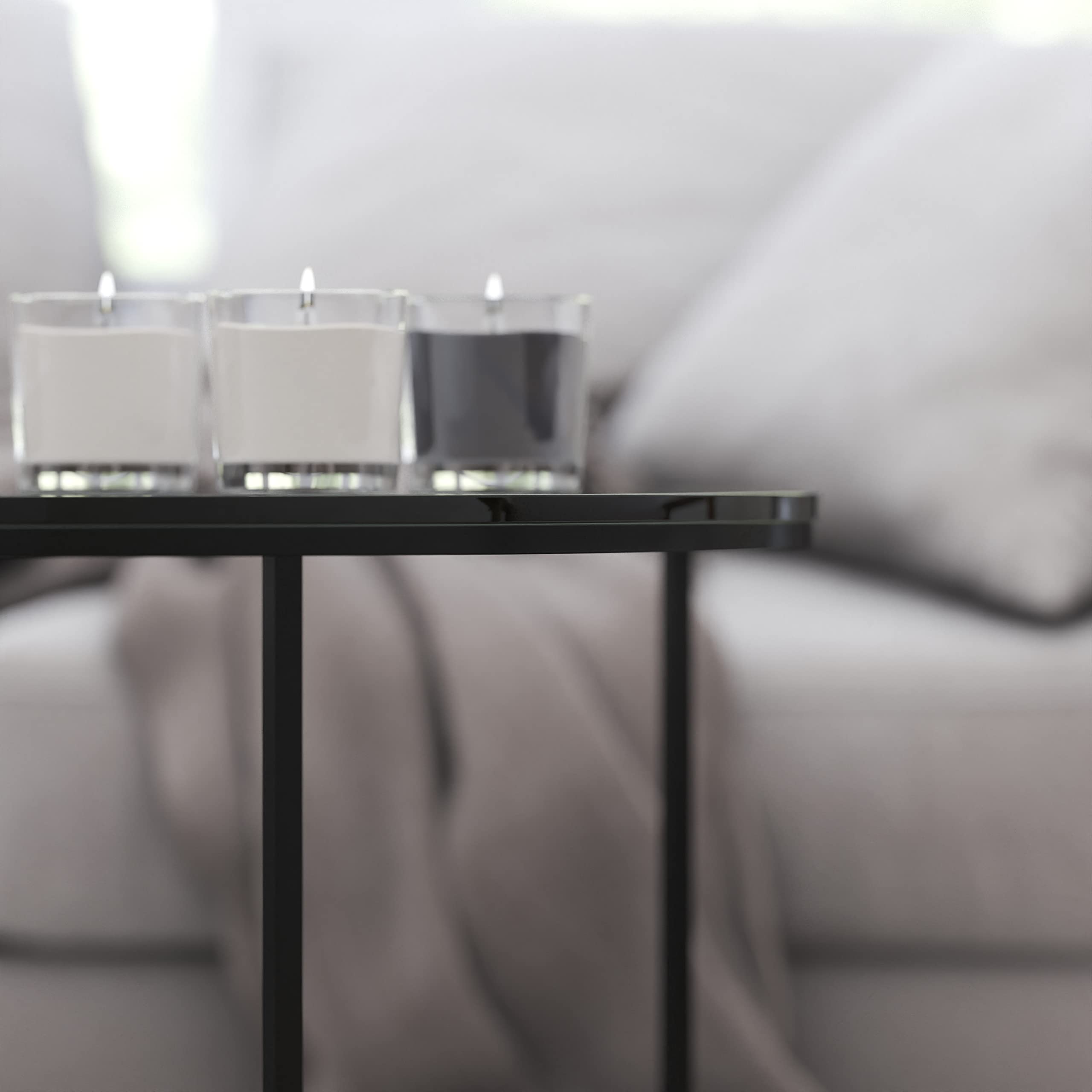 Merrick Lane Fairdale Glass Coffee Table - 36