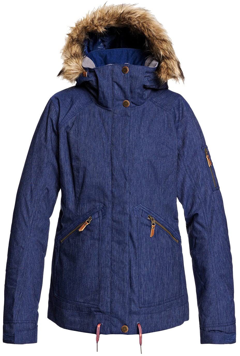 Roxy Women's Meade Jacket - Waterproof Windbreaker for Hiking, Travel & Outdoor Adventures | Lightweight Insulated Winter Coat with Hood