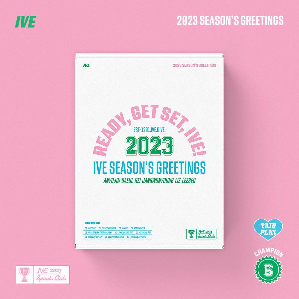 IVE 2023 Season's Greetings 'Ready, Get Set, IVE!' K-Pop Album - Perfect for Fans, Collectors & Holiday Gifting