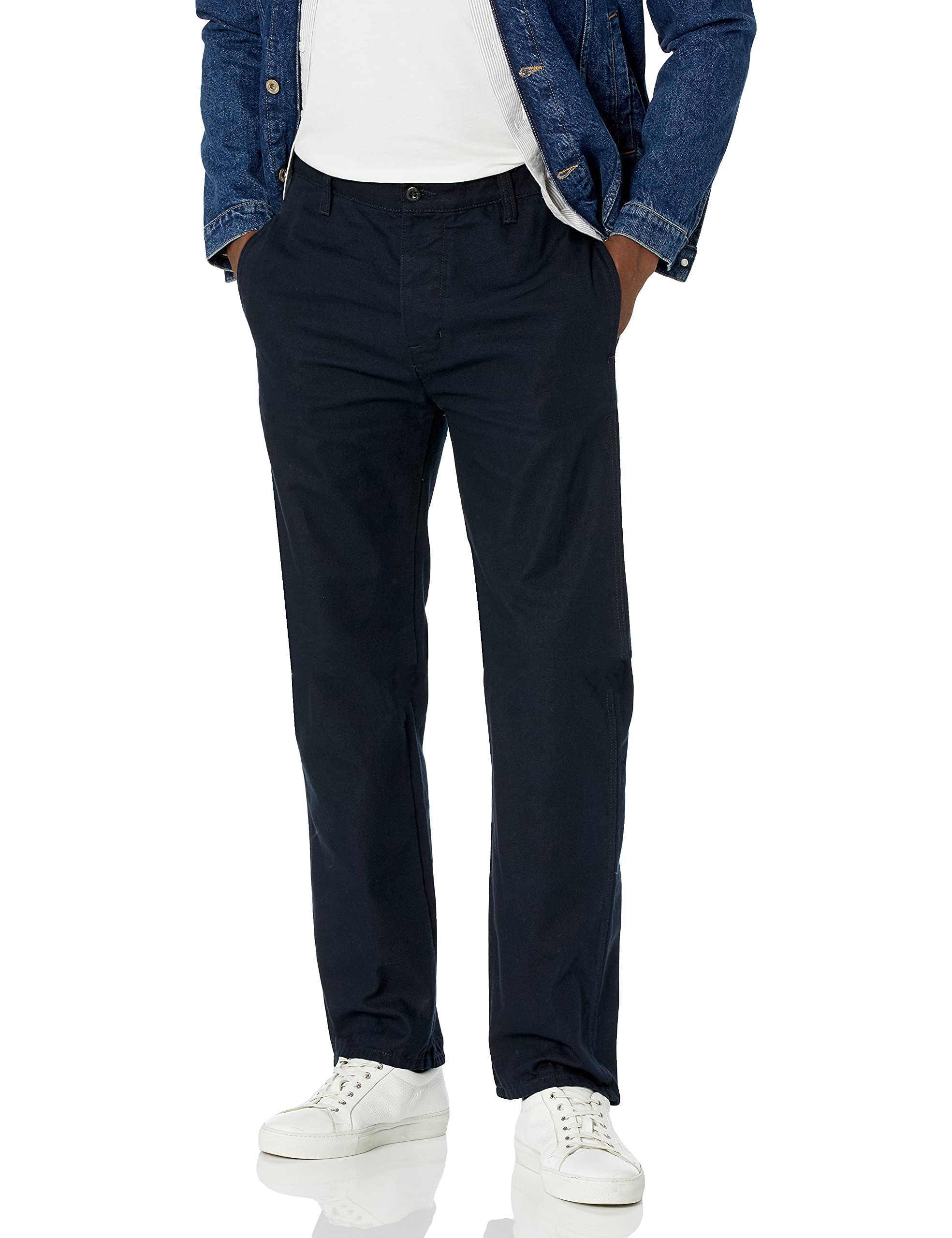 Nudie Jeans Men's Loose Fit Alvar Navy Denim Jeans - Comfortable Casual Wear for Everyday Outfits & Street Style