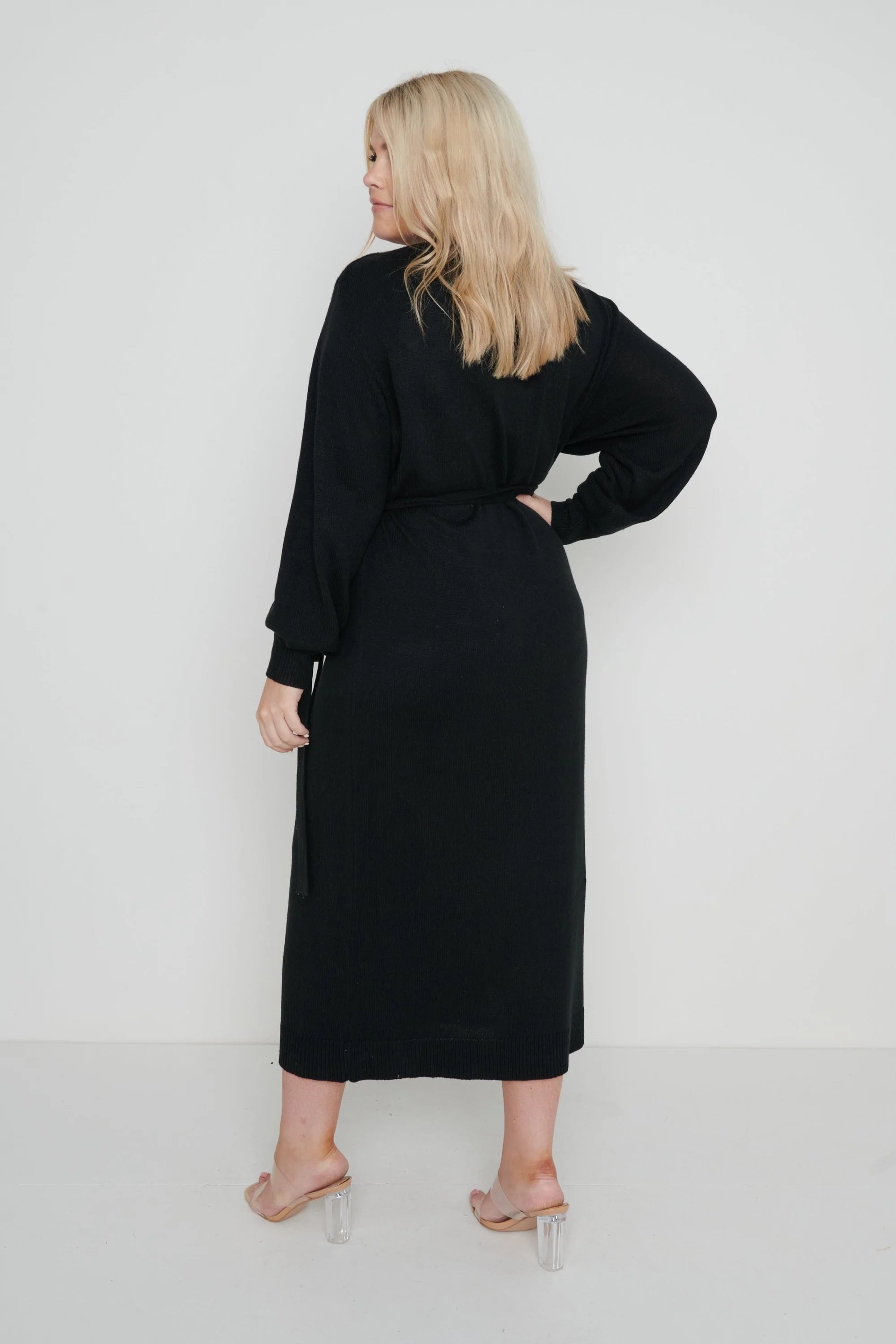 Beau Wrap Midi Dress for Women - Flattering V-Neck Summer Casual Dress with Belt - Perfect for Beach, Vacation, and Date Night Outfits