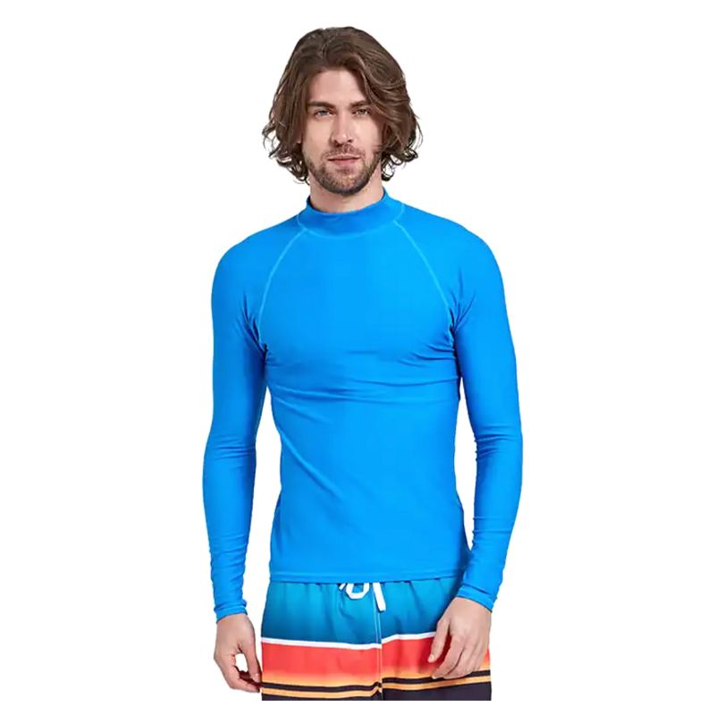 Men's Long Sleeve Rash Guard Swim Shirt - UPF 50+ Sun Protection for Swimming, Surfing & Water Sports | Quick Dry & Comfortable Fit