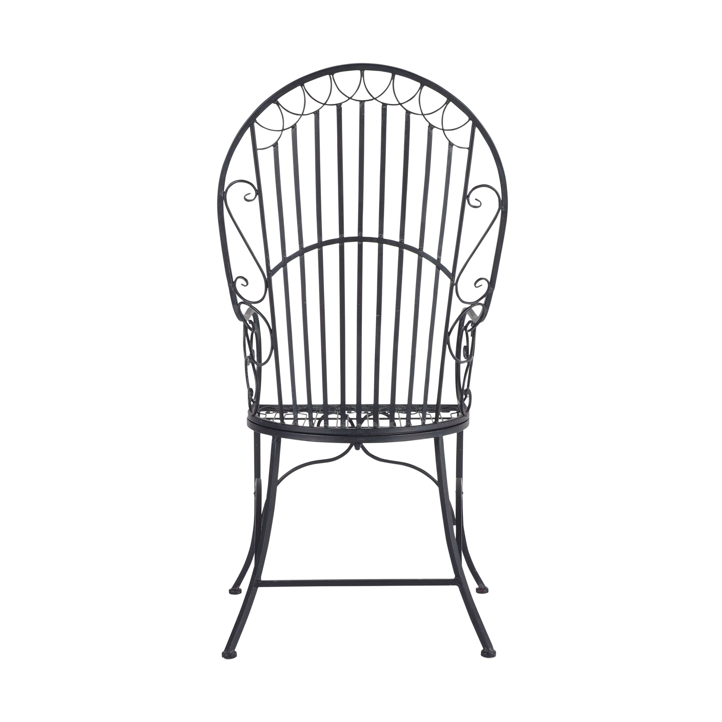 Arles Garden Chair Black - Outdoor Patio Furniture for Backyard, Poolside & Garden Relaxation