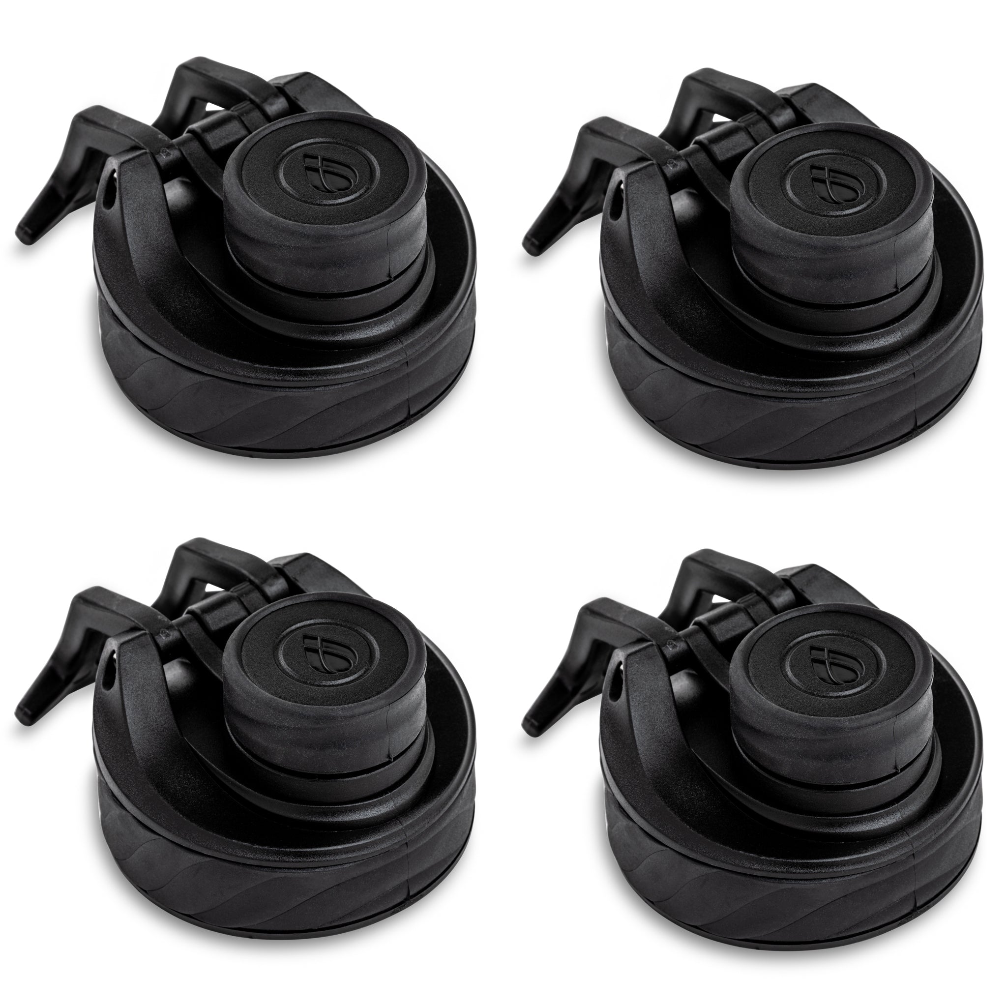 4-Piece Replacement Lid Set for Convoy Bottle Collection - Durable & Leak-Proof Water Bottle Lids - Perfect for Gym, Hiking, Travel & Everyday Use