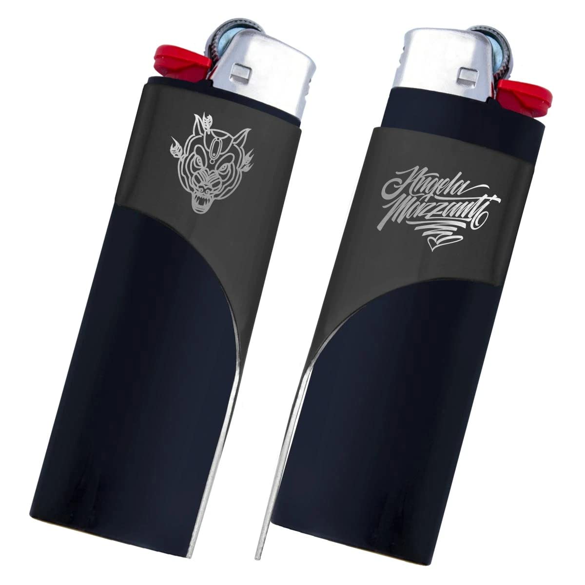 Kasher’s Angela Mazzanti Signature Lighter Tool - Lightweight Multi-Tool Accessory for Lighters - Compact Lighter Case (No Lighter Included, Black) - Perfect for Camping, Hiking & Outdoor Adventures