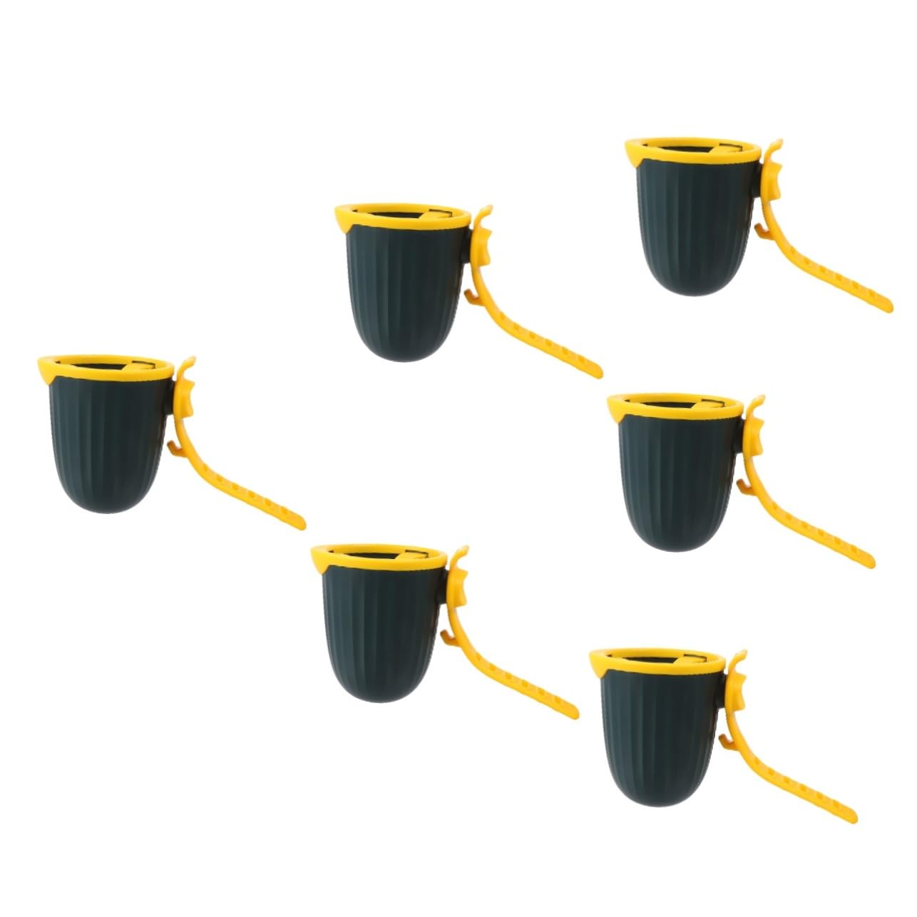ERINGOGO 6 Pack Stroller Cup Holder - Universal Water Bottle Holder for Bikes, Strollers, Trolleys & Wheelchairs - Durable PP Plastic Drink Caddy (Perfect for Outdoor Activities, Sports & Travel)