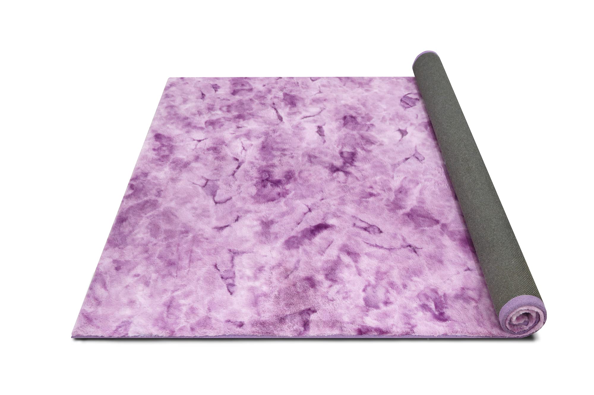 Luxury Faux Fur Shaggy Area Rug - Soft Plush Non-Slip Carpet for Living Room, Nursery & Kids Room - Modern Home Decor Floor Mat (7'x10', Purple) - Perfect for Cozy Bedrooms, Play Areas & Stylish Interior Design