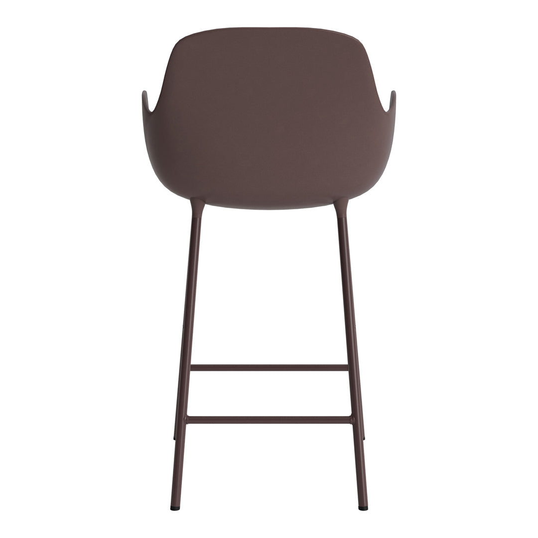 Modern Form Counter Armchair - Stylish Bar Stool for Kitchen Island, Breakfast Nook & Home Bar - Adjustable Height & Comfortable Seating for Dining & Entertaining