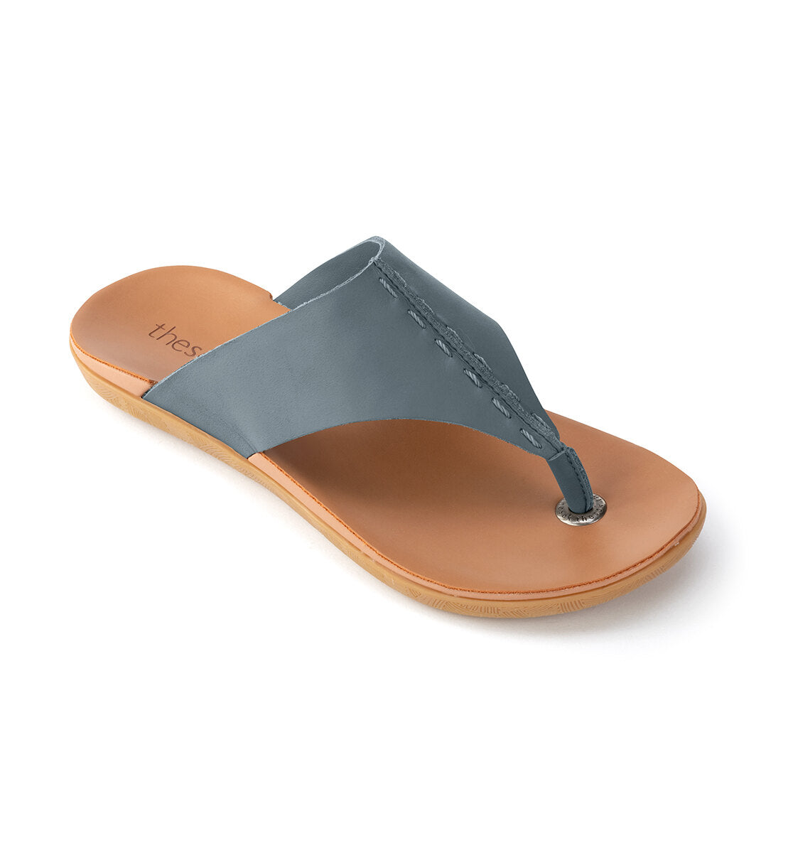 Leather - Dusty Blue Grey