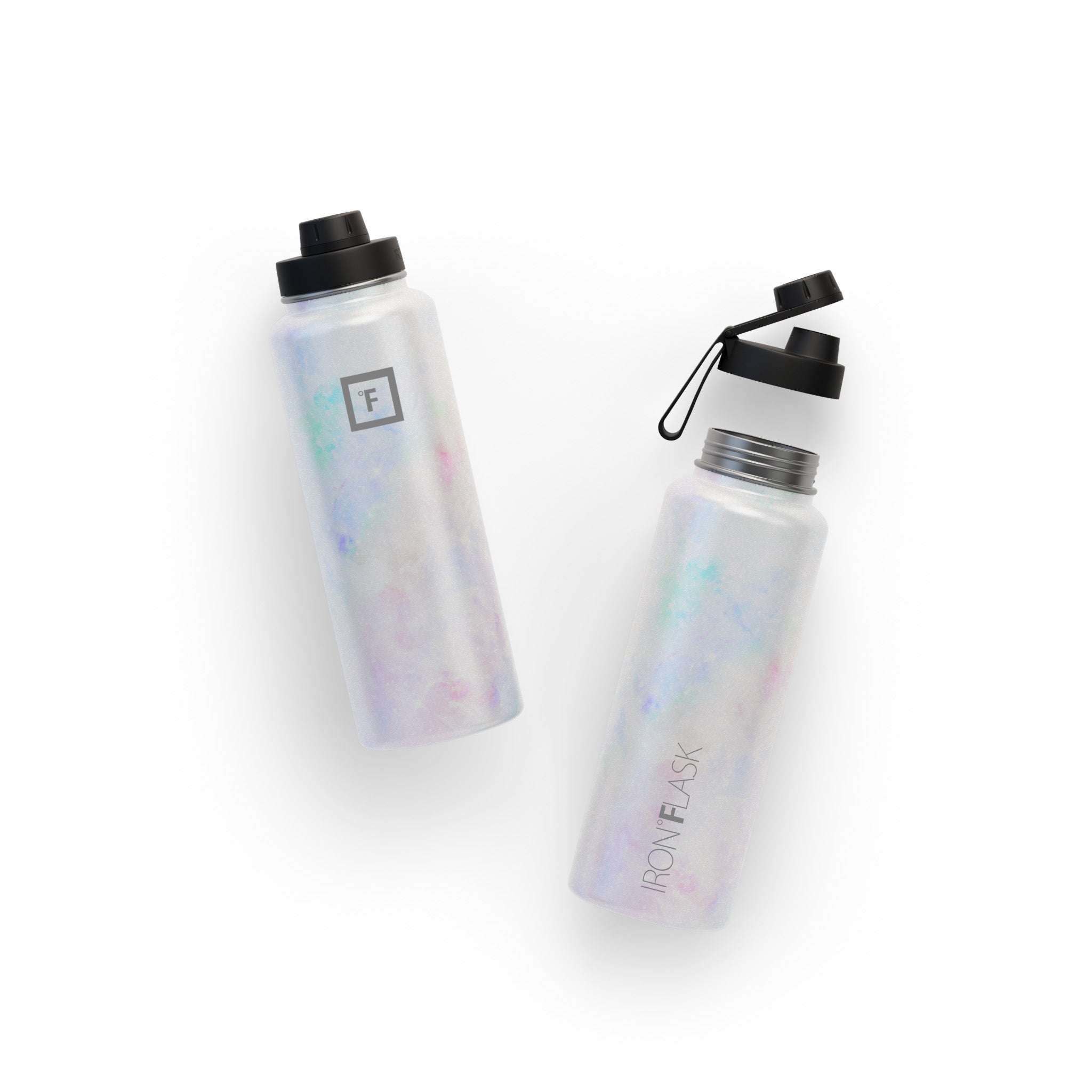 40 Oz Wide Mouth Water Bottle with Spout Lid - Leak Proof Stainless Steel Insulated Water Bottle for Gym, Hiking & Outdoor Activities