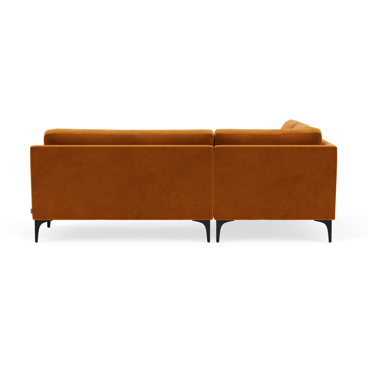 Astha Velvet Left Corner Sofa - Modern L-Shaped Sectional Couch for Small Spaces, Living Room & Apartment Decor - Soft Velvet Fabric, Comfortable Seating for Family & Guests