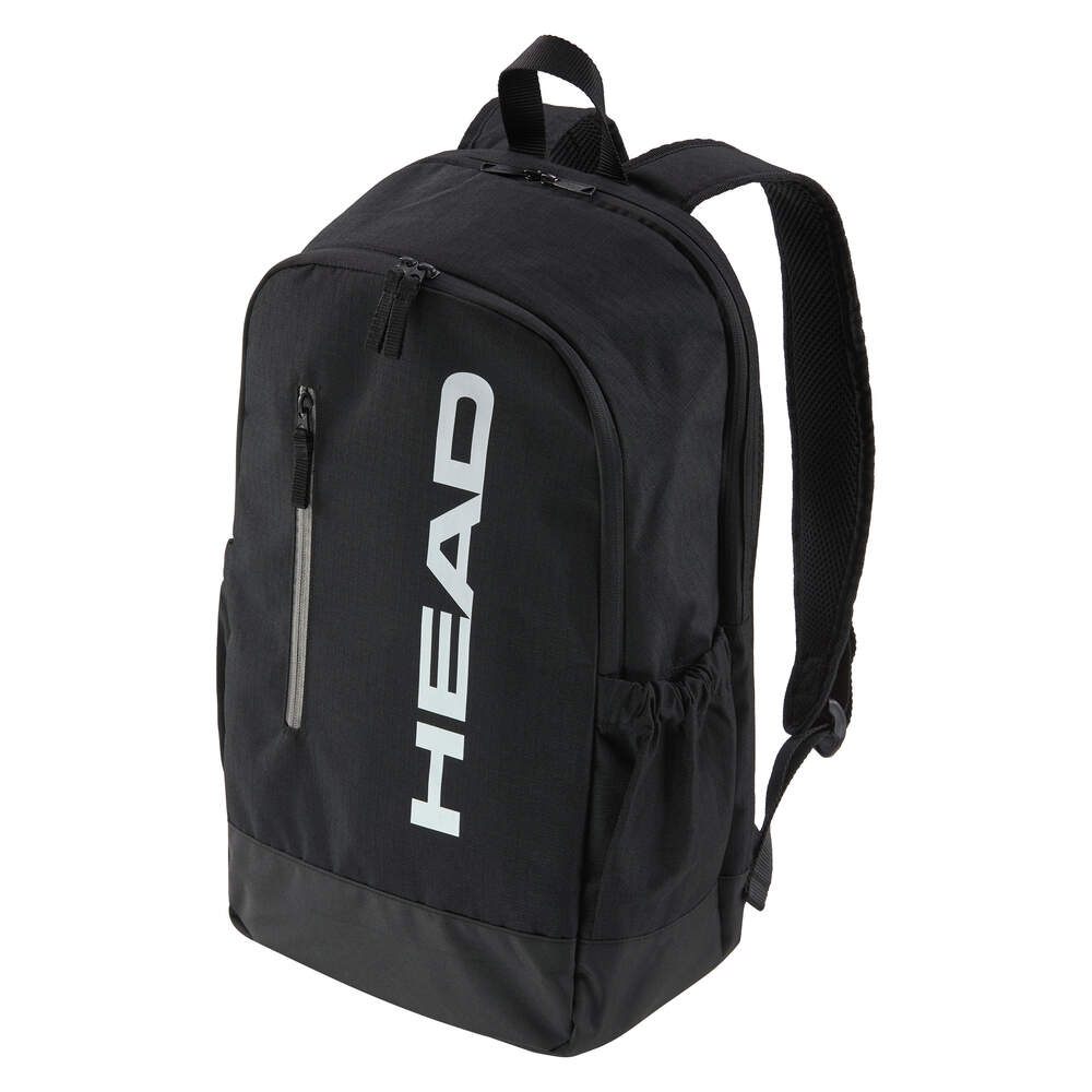 17L Head Base Backpack - Lightweight Hiking & Travel Backpack for Men & Women - Water Resistant Daypack for School, Gym, Camping & Outdoor Adventures (Black/White)