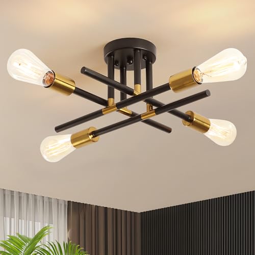4 Light Black and Gold