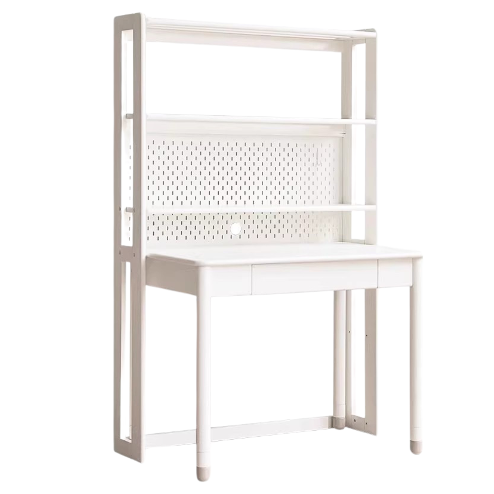 out of stock 49.2x9.8x63.3 inch/ 125x25x161 cm/ White color/ children's bookshelf + lift study table