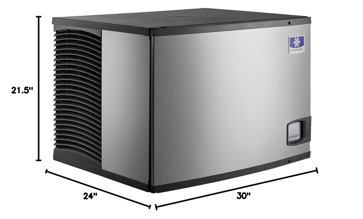 Manitowoc Commercial Cube Ice Maker Machine - Modular Design for Restaurants, Bars & Cafes - High Capacity Ice Production for Beverage Service & Food Display