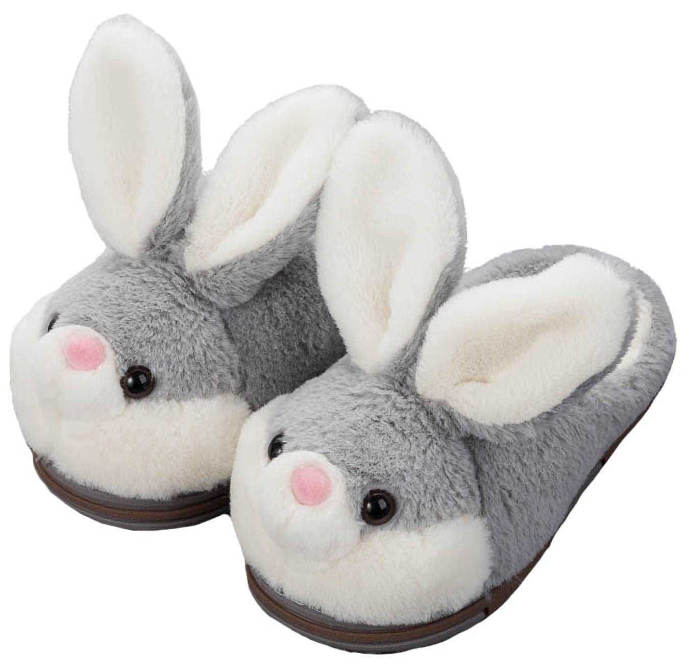 ACDIAC Women's Plush Bunny Slippers - Cozy Fuzzy Rabbit House Slippers for Women | Soft Indoor/Outdoor Comfort for Lounge, Bedroom & Gift Giving