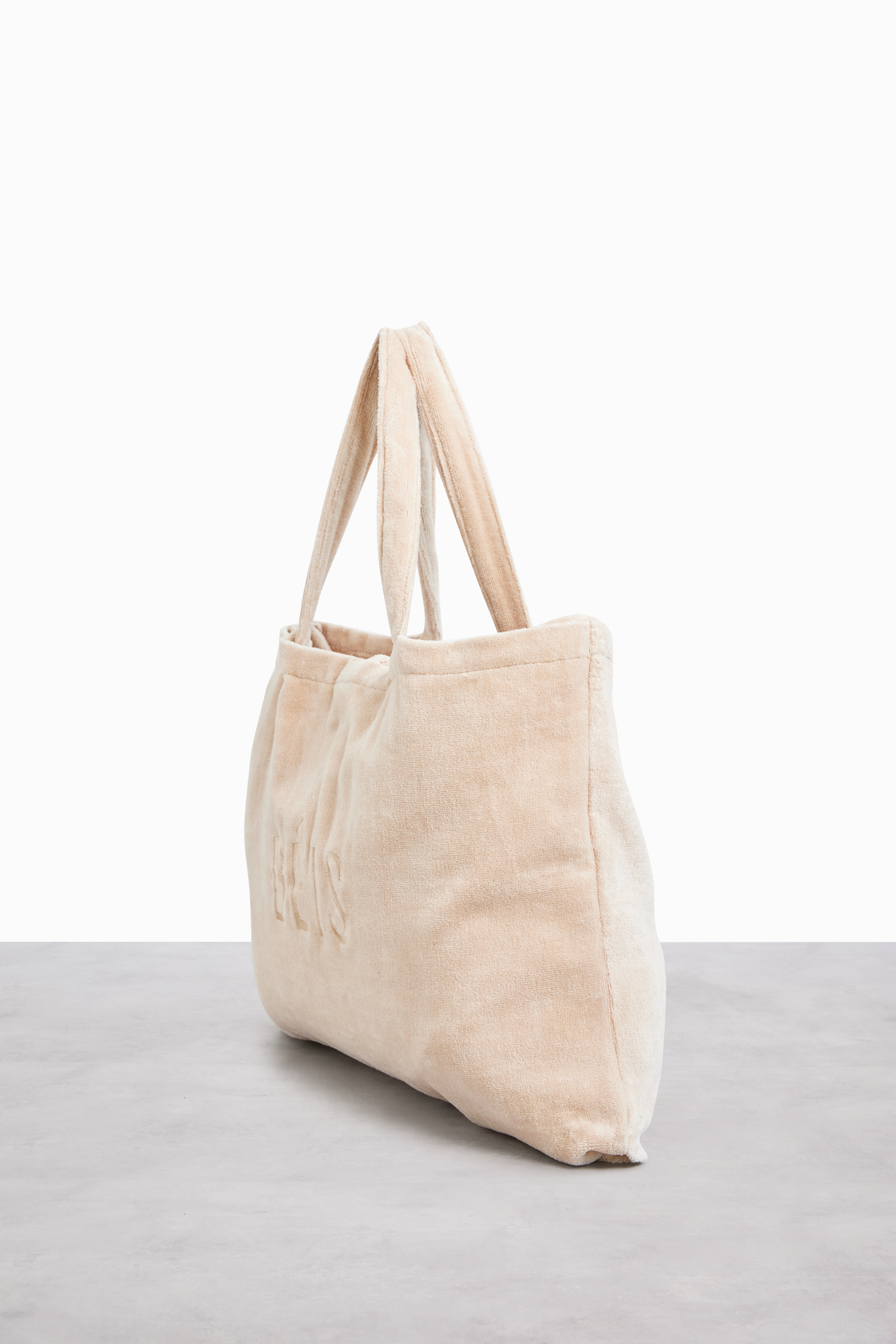 Premium Beige Terry Towel Tote Bag - Soft Cotton Beach Tote for Women - Perfect for Pool, Gym & Shopping