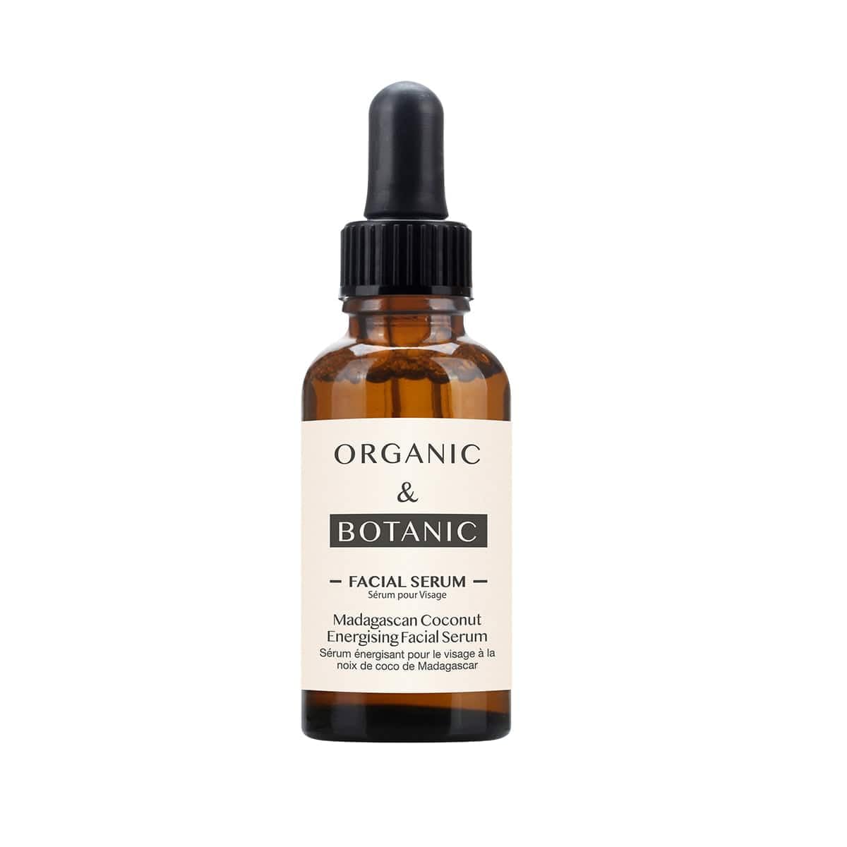 Organic & Botanic Madagascan Coconut Facial Serum - Hydrating & Soothing Serum with Aloe Vera & Vitamin E for Radiant, Nourished Skin | Perfect for Dry Skin, Night Routine & Glowing Complexion