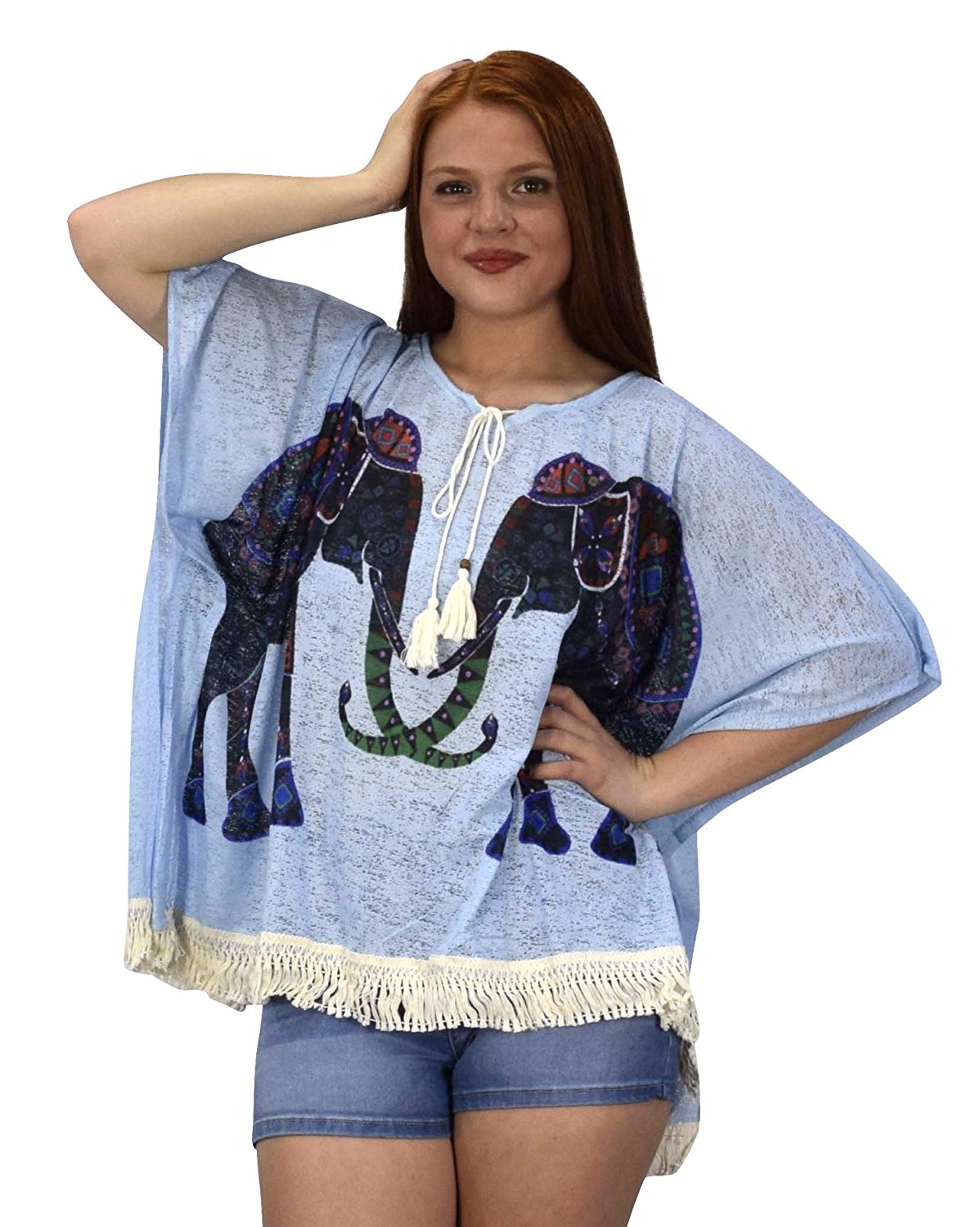 Women's Lightweight Summer Poncho Cardigan - Soft Beach Cover Up for Women, Breezy Loose Knit Shawl Wrap for Vacation, Poolside, Yoga & Outdoor Activities