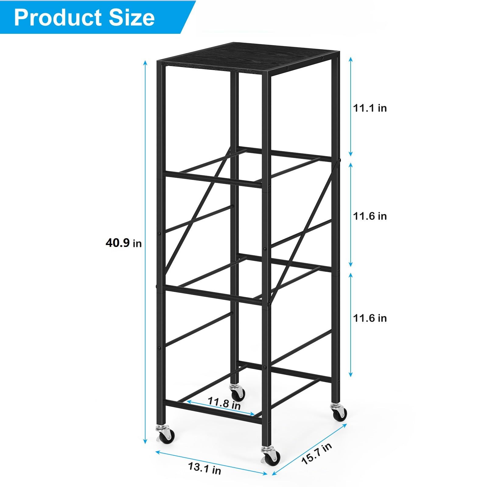 **Smusei 5 Gallon Water Bottle Holder - Heavy Duty 3-Tier Water Jug Stand with Wheels & Top Shelf - Organizer Storage Rack for Kitchen, Office, Living Room - Perfect for Home, Workplace & Outdoor Use**