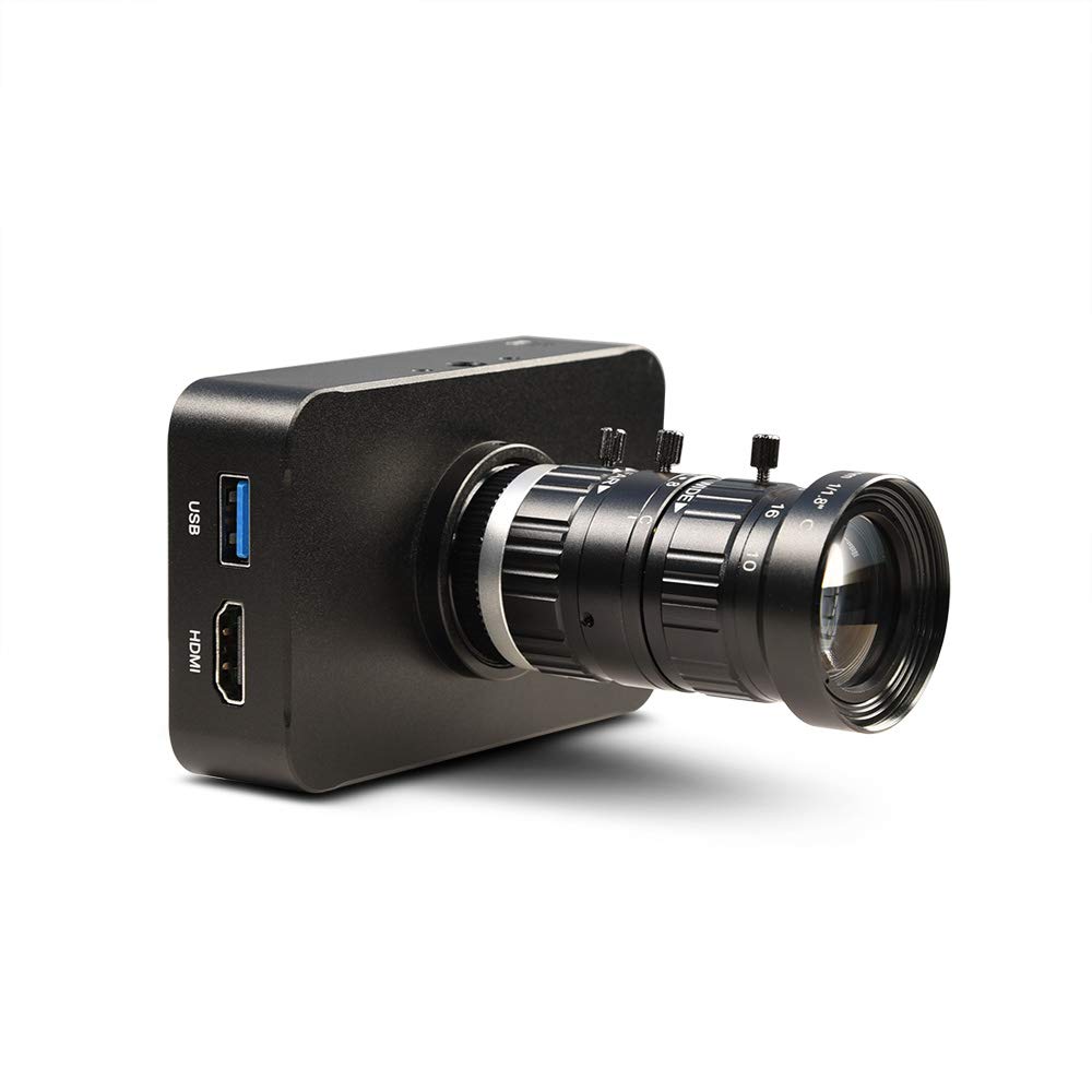 MOKOSE 12MP HDMI USB Webcam with 10-50mm Telephoto Zoom Lens - 1080P HD Streaming, 4K@30FPS Recording for Online Teaching, Video Conferencing, Live Streaming, YouTube Videos, and Professional Photography (Supports Time Lapse & Burst Mode)