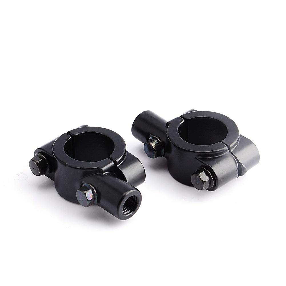 Universal Motorcycle Mirror Mount Clamps 10mm 7/8