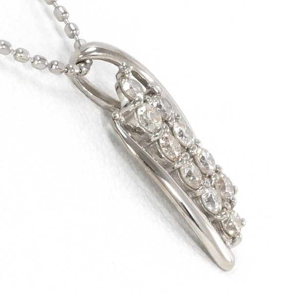 18K White Gold Diamond Necklace for Women - Elegant Pendant Jewelry Gift for Anniversary, Wedding & Special Occasions