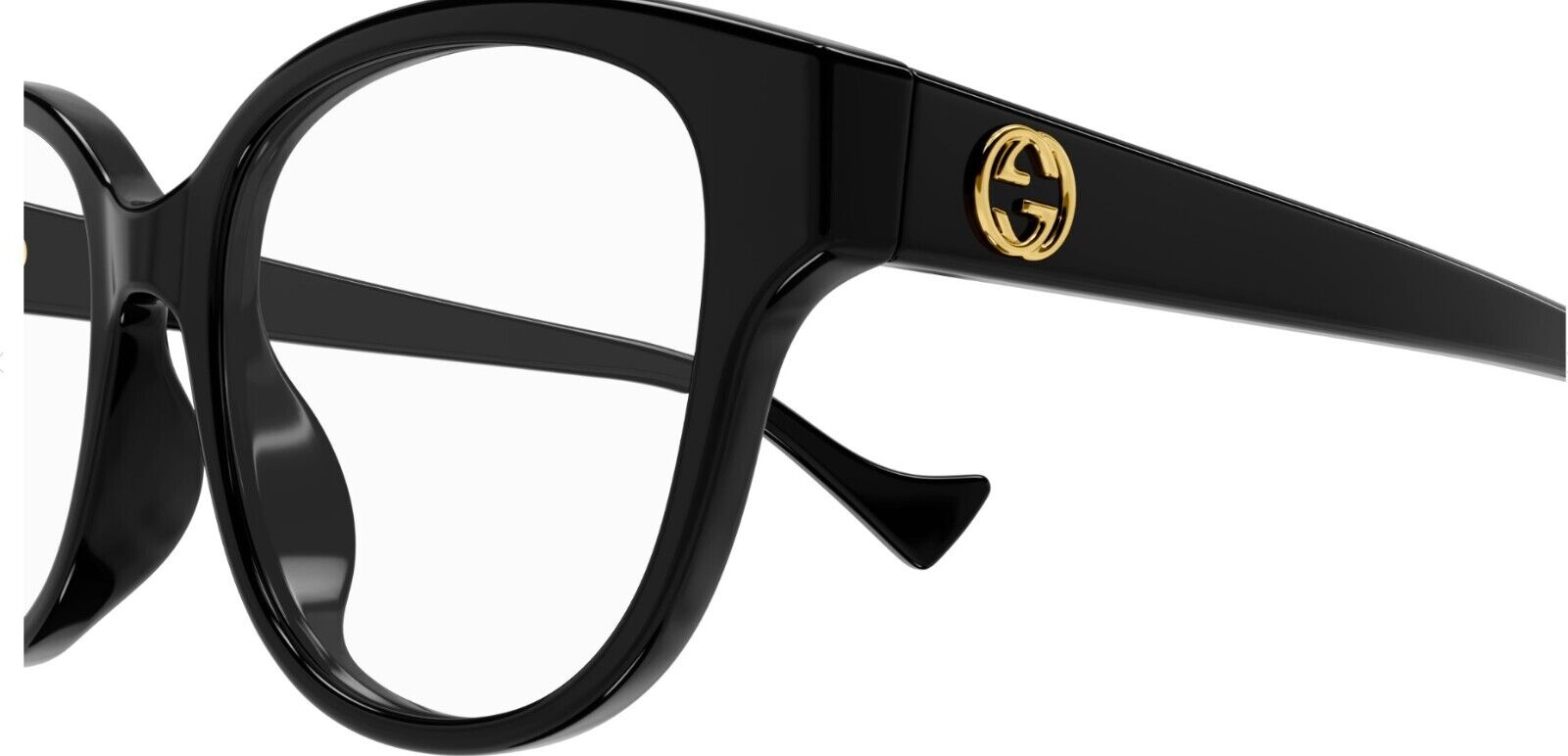 Gucci GG1260OA 001 Black Soft Square Women's Eyeglasses - Stylish Designer Glasses for Women, UV Protection, Lightweight Frame - Perfect for Work, Reading & Fashion Accessories