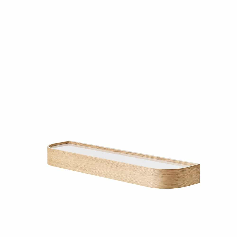 AUDO CPH Epoch Floating Wall Shelf - Natural Oak Wood - 2 Size Options - Perfect for Living Room, Bedroom & Office Storage Decor