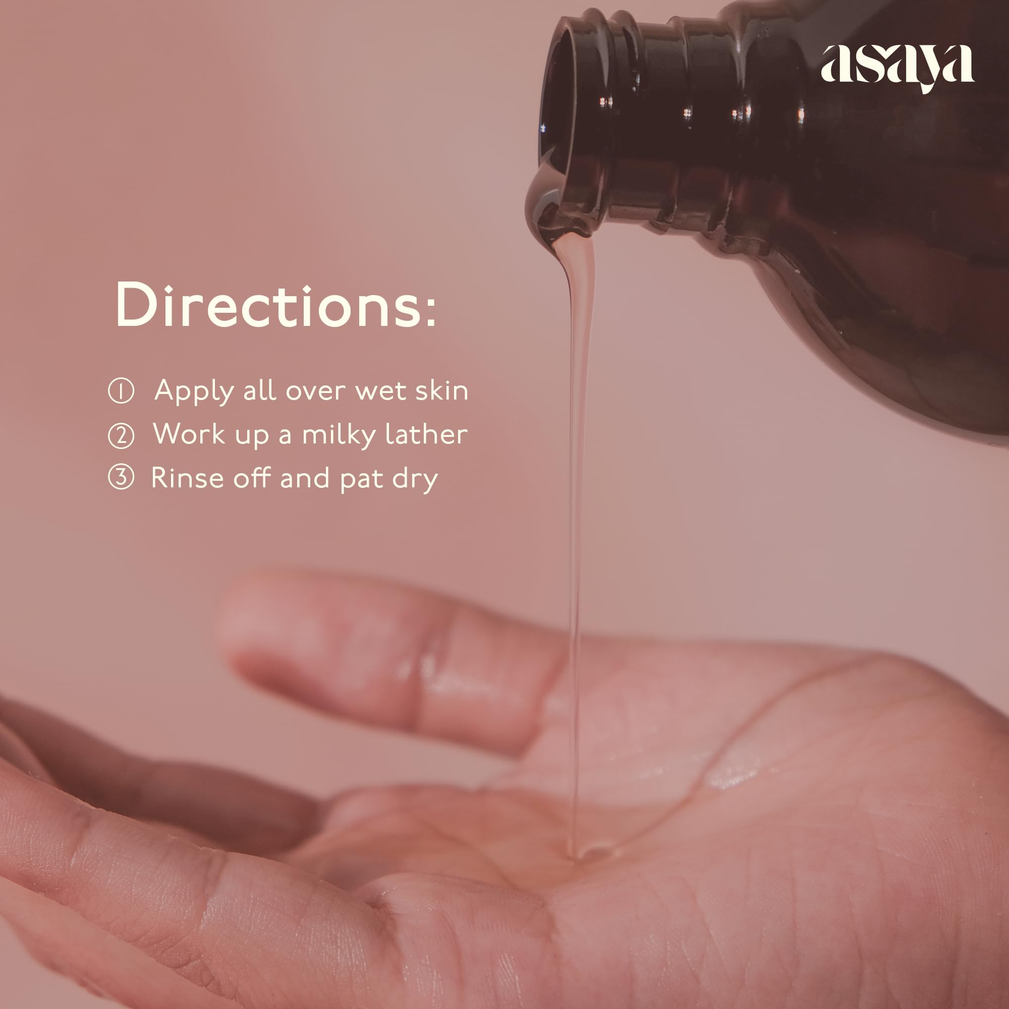 Asaya Moisturizing Bath & Shower Oil - Hydrating Oil-to-Foam Body Wash with Almond, Jojoba & Argan Oil | Vitamin E Enriched for Dry & Sensitive Skin | Sulfate-Free, Phthalate-Free & Soap-Free Formula | Silky Foam Texture & Sweet Almond Fragrance | Restores Moisture & Softens Skin | 9.3 fl oz (275ml) | Perfect for Daily Shower, Spa Day & Post-Workout Hydration