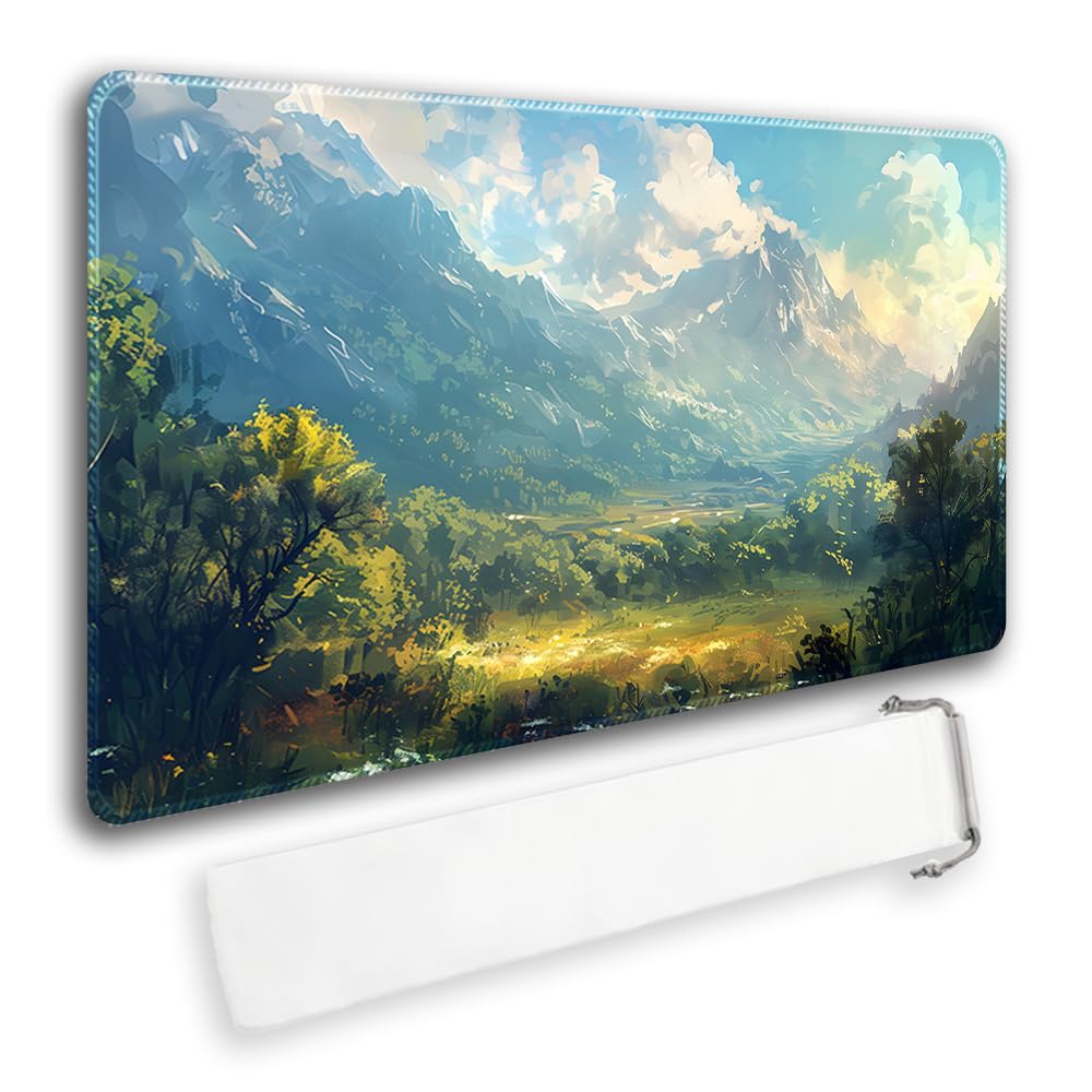 Premium MTG Playmat with Zone & Locking Edges - Waterproof Storage Bag Included - 44