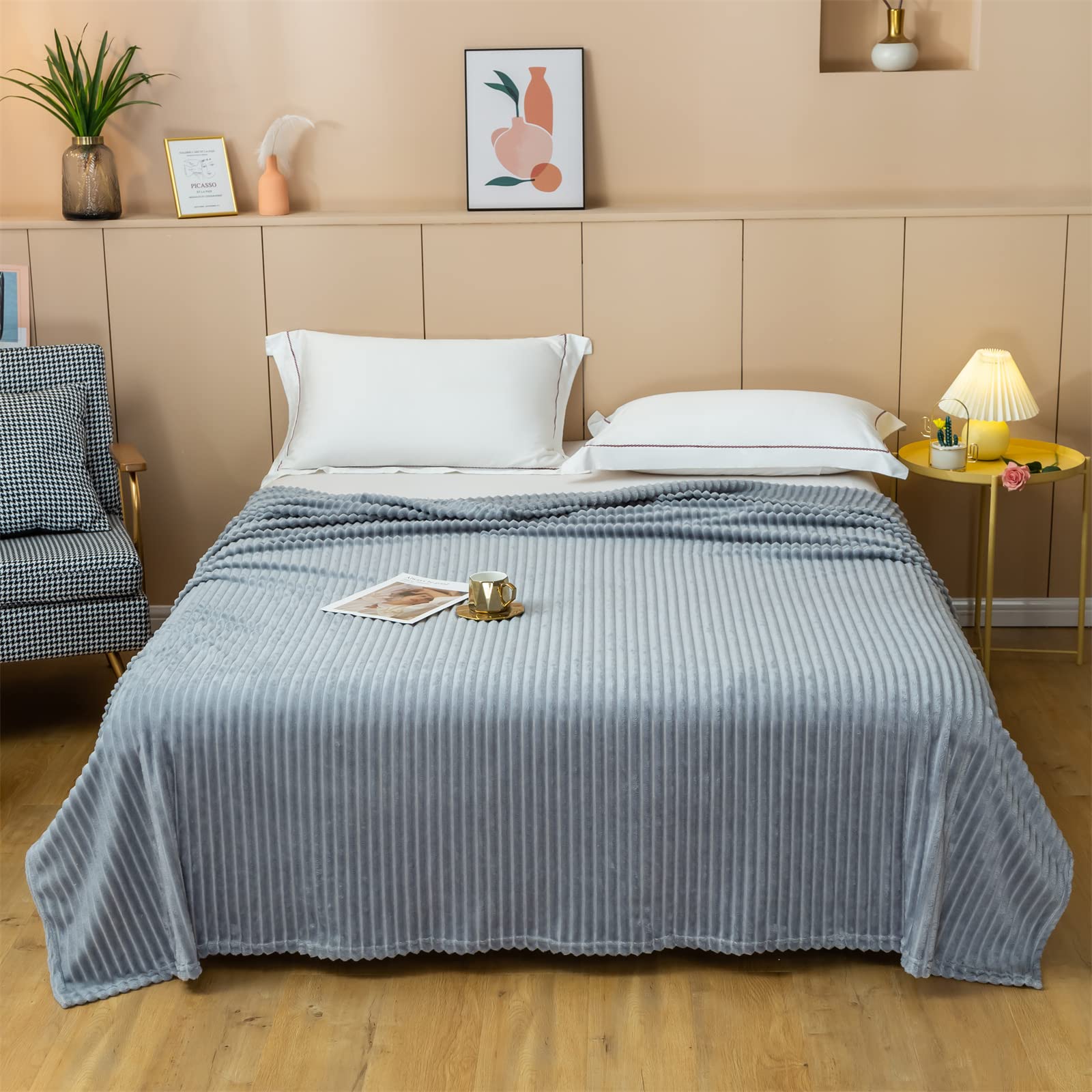 Yisilou Flannel Blanket for Adults - Ultra Soft & Warm Fleece Throw Blanket 60