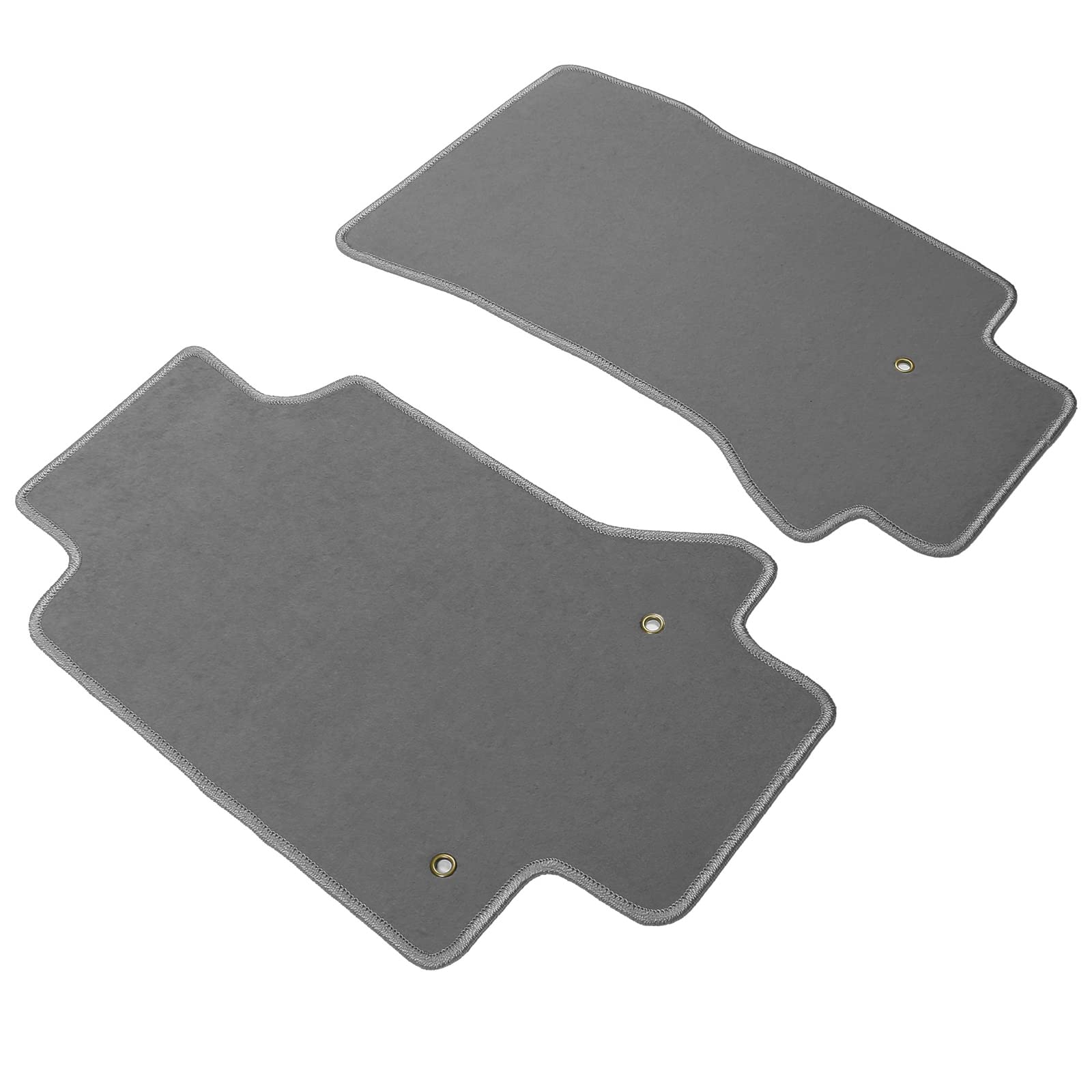 FREEMOTOR802® Non-Slip Nylon Car Floor Mats for 1997-2004 Chevrolet Corvette - Custom Fit, Grey 2-Piece Set - Perfect for Daily Driving & Road Trips
