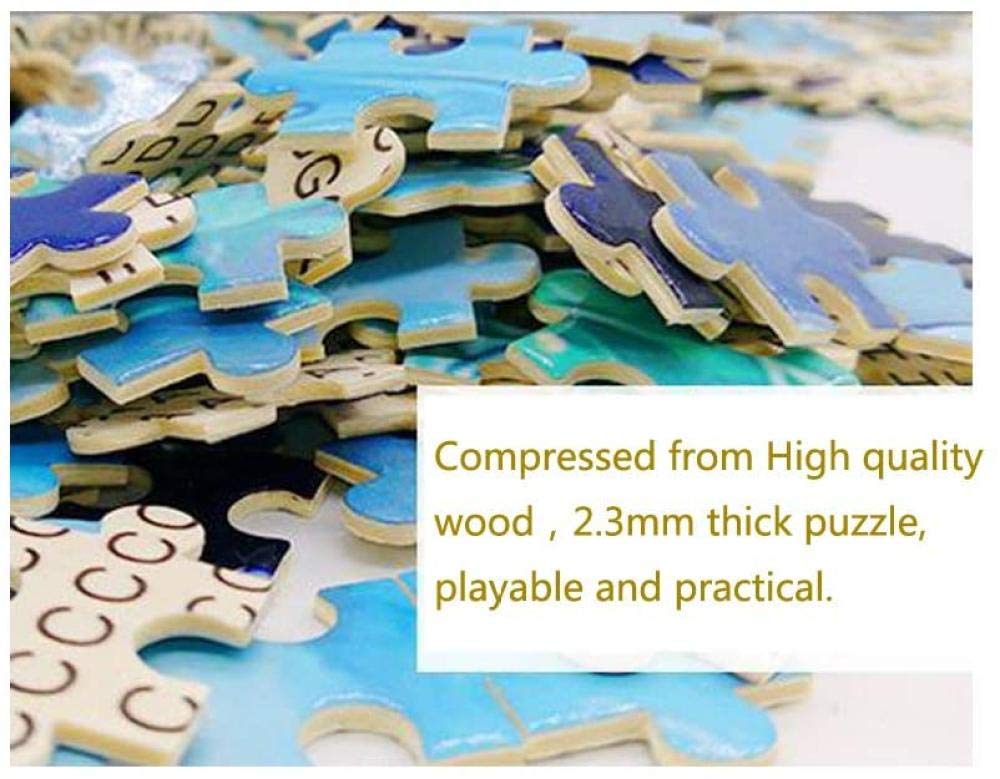 1000-Piece Wooden Landscape Puzzle - Medieval Museum Art for Adults & Kids - Educational Family Board Game & Gift for Home Decor, Party Fun, and Relaxation