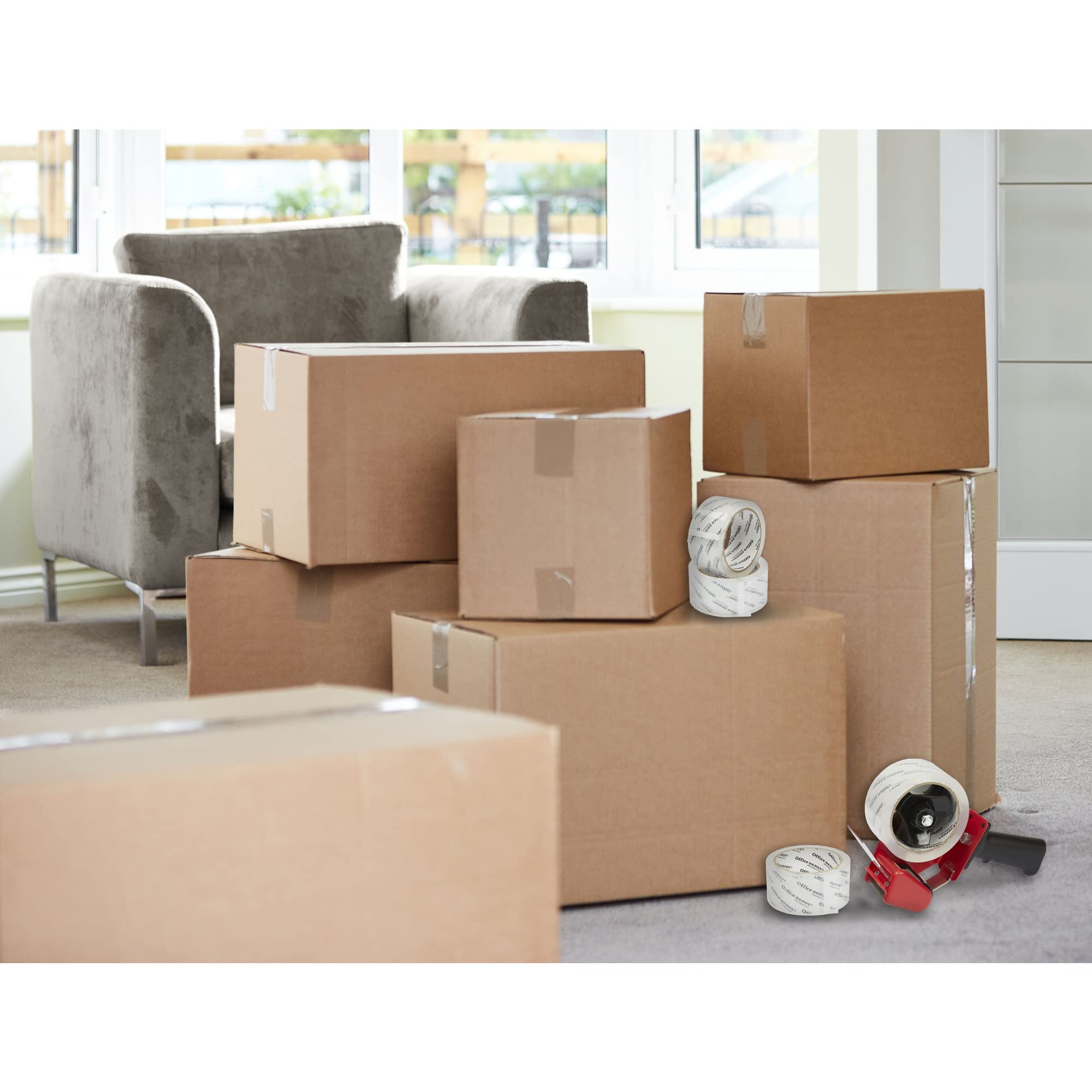 Office Depot® Heavy Duty Shipping Packing Tape with Dispenser - 1.89