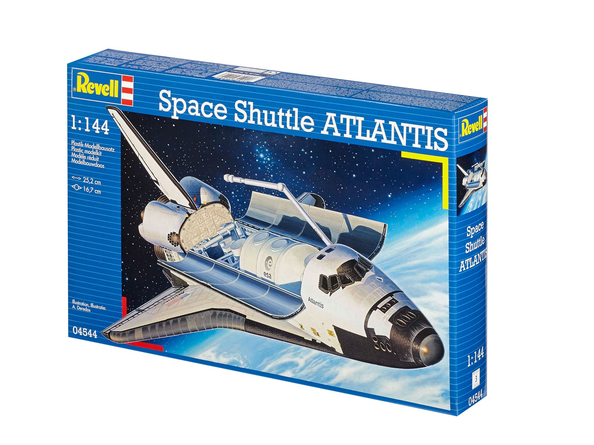 Revell 04544 Space Shuttle Atlantis Model Kit - NASA Spacecraft Building Set for Collectors & Hobbyists - Perfect for Home Display & STEM Education Projects