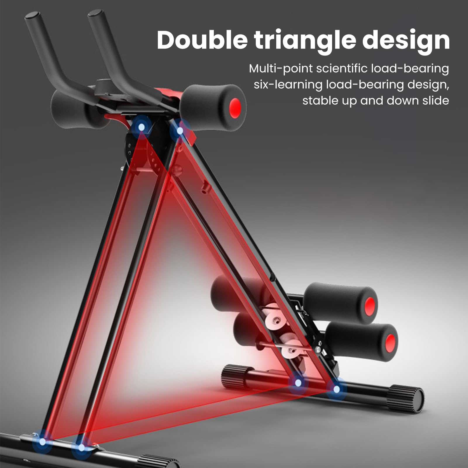 Ab Crunch Coaster - Adjustable Home Gym Equipment for Core & Full Body Workout | Multi-Functional AB Machine for Beginners & Fitness Enthusiasts | Fast USA Shipping | Perfect for Home Workouts, Office Exercises & Small Spaces