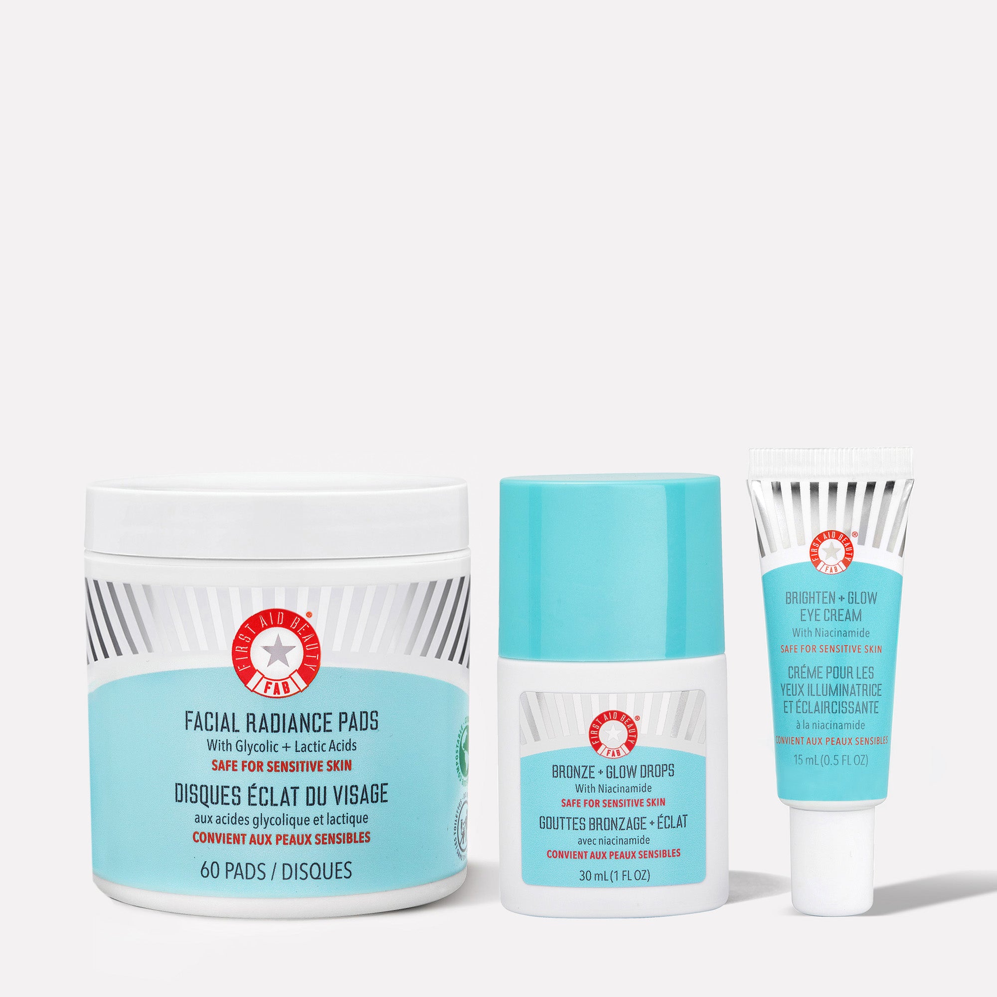 Vacation Glow Bundle - Skincare Set for Summer Travel & Beach Getaways - Perfect for Hydrating & Brightening Skin on Holidays