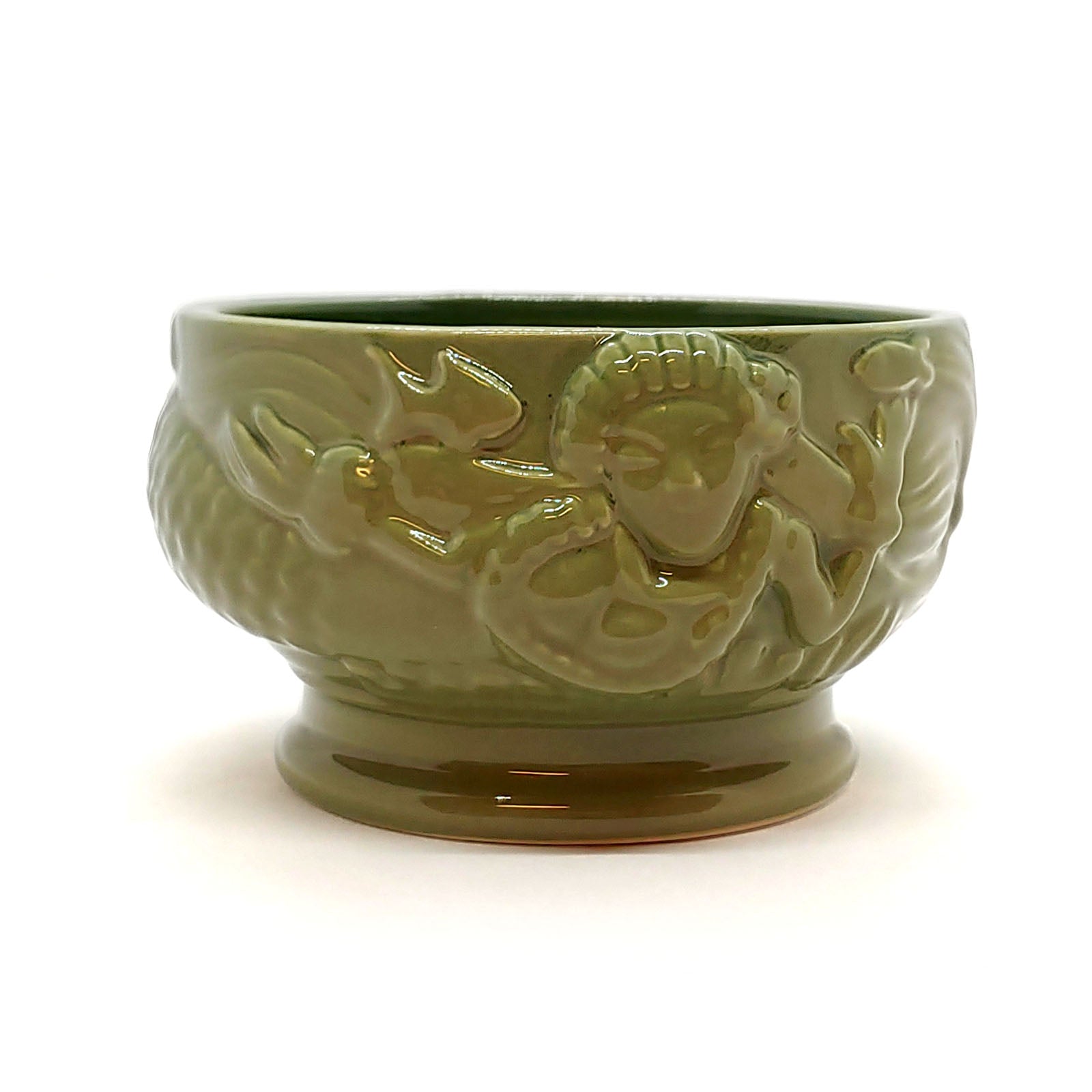 BarConic® Tiki Cocktail Bowl - Mermaid Design Large Party Serving Bowl for Tropical Drinks, Punch & Cocktails | Perfect for Luau Themed Parties, Beach Events & Summer Gatherings