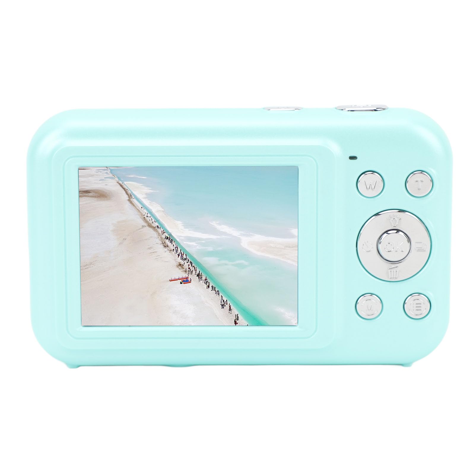 1080P FHD Digital Camera with 16X Zoom, 2.4inch LCD Screen & 44MP - Compact Point and Shoot Camera for Vlogging, Teens, Students & Beginners (Green) - Perfect for Travel, YouTube Videos & Everyday Photography