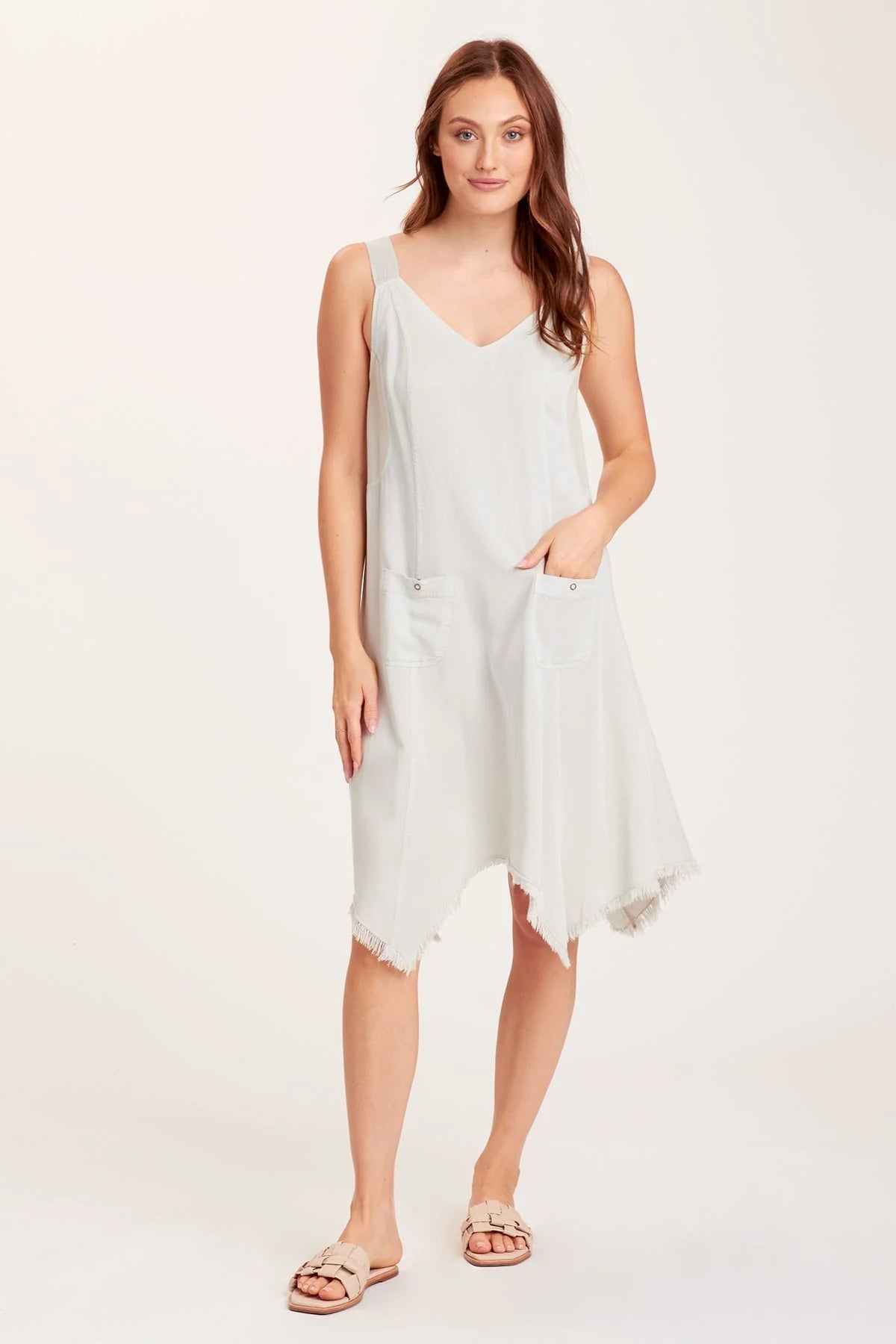 Arcite Tank Dress - Soft Cotton Summer Sleeveless Dress for Women | Casual & Beach Wear | Murmur Pigment Flowy Maxi Dress for Outdoor & Vacation